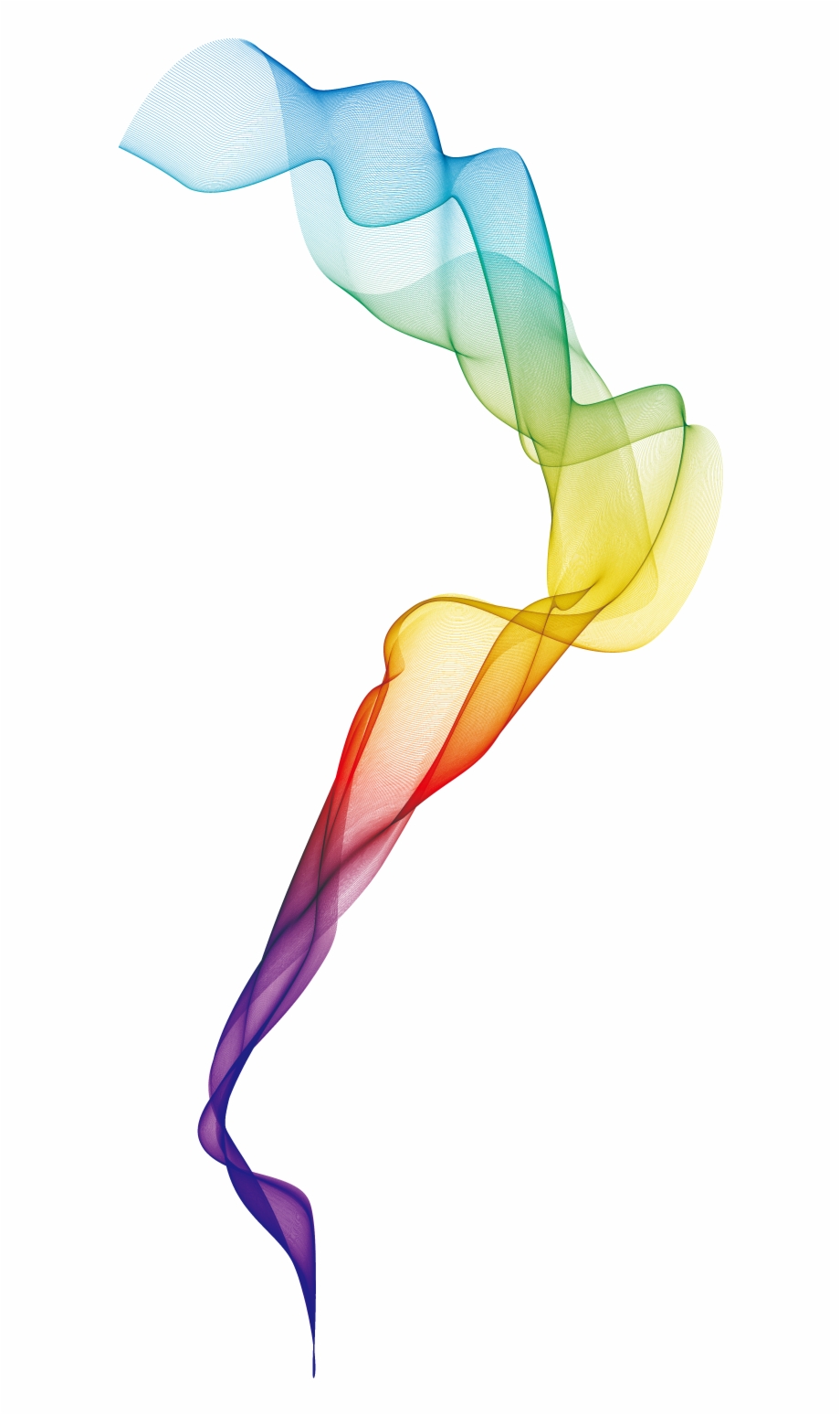 Colorful Vector Smoke Png Smoke Vector Hd - Rainbow Smoke Transparent Background - HD Wallpaper 