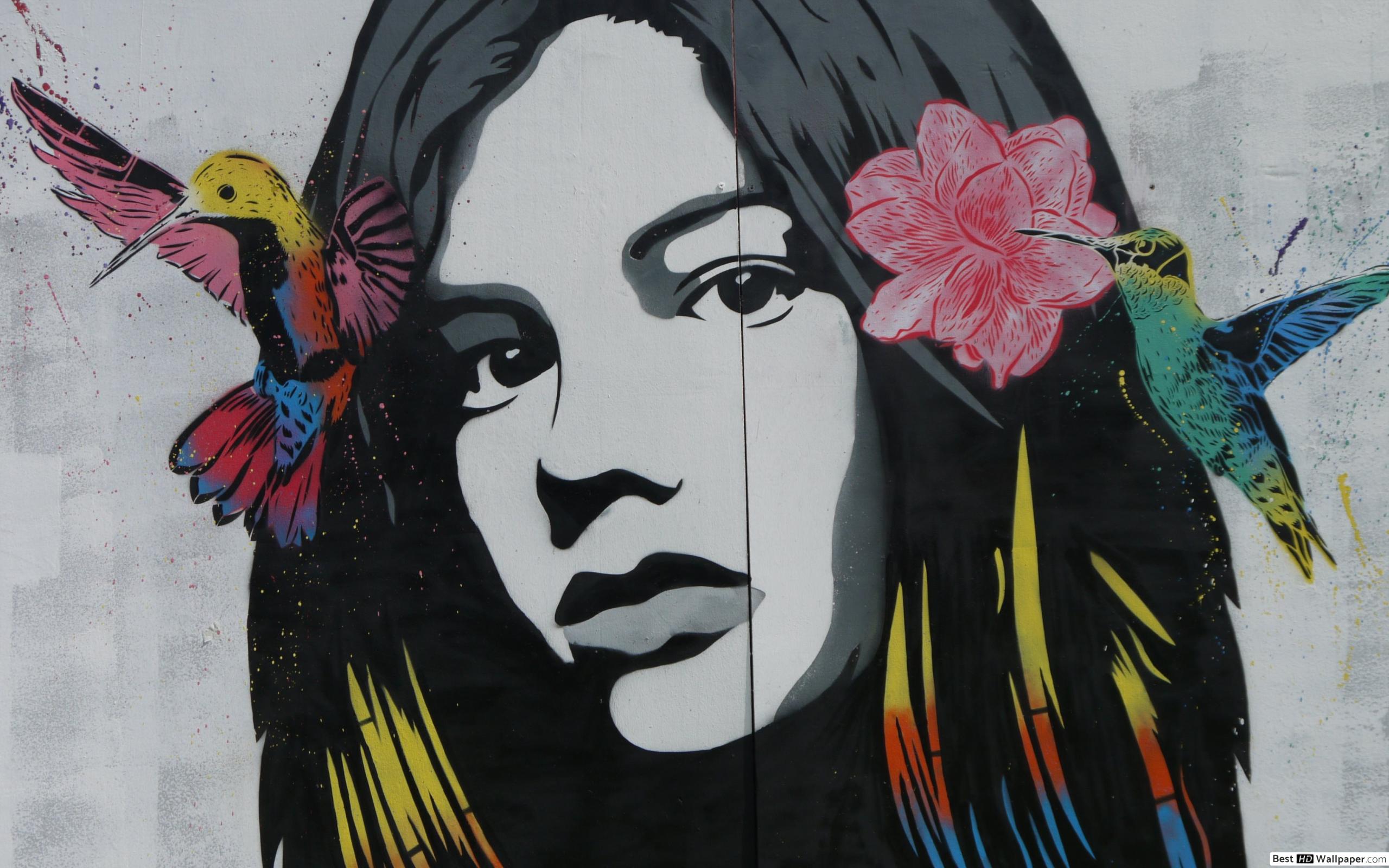 World And Woman Graffiti - HD Wallpaper 