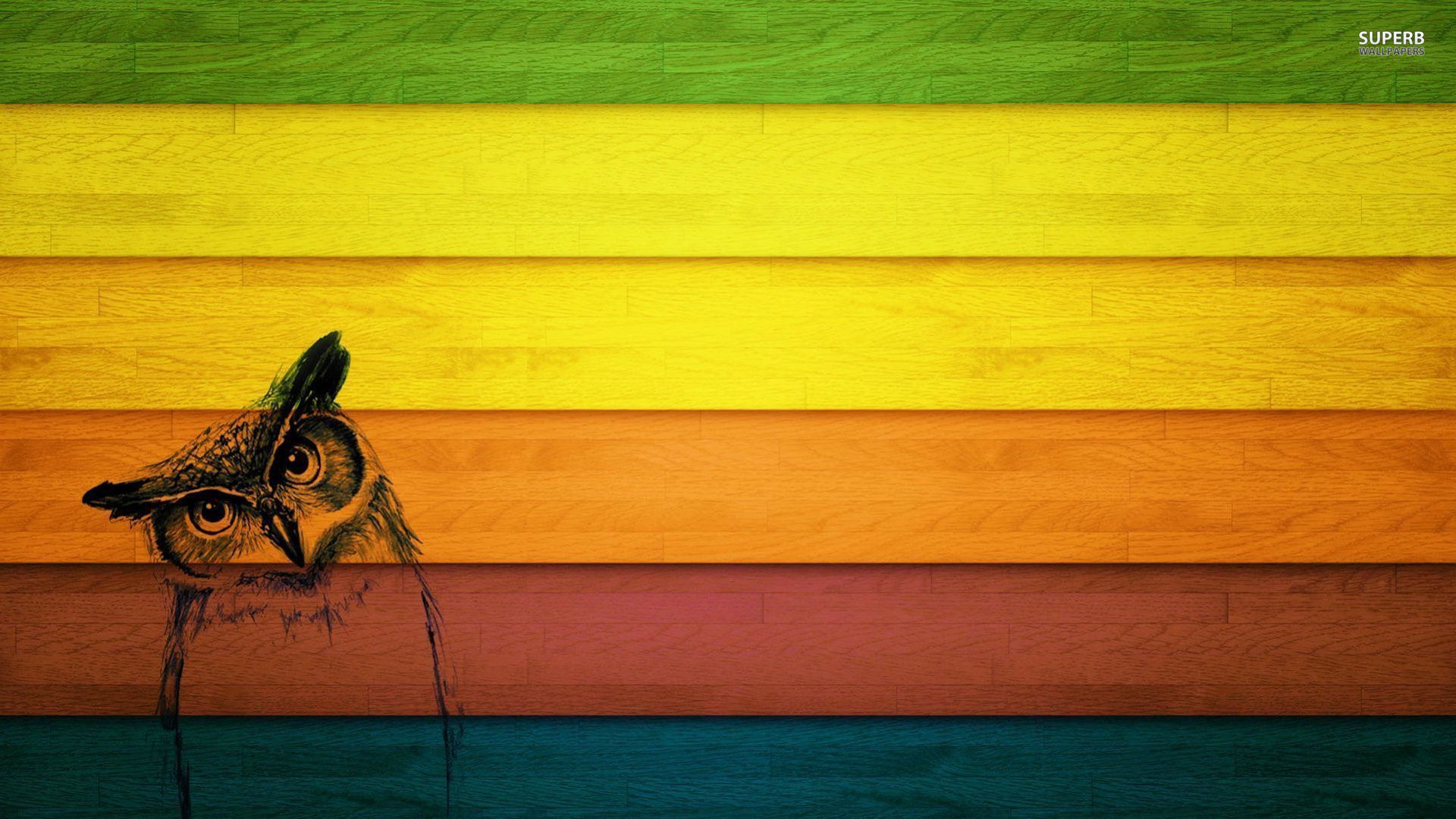 Owl Art Background Wallpapers - Owl Hd Wallpaper For Desktop - HD Wallpaper 