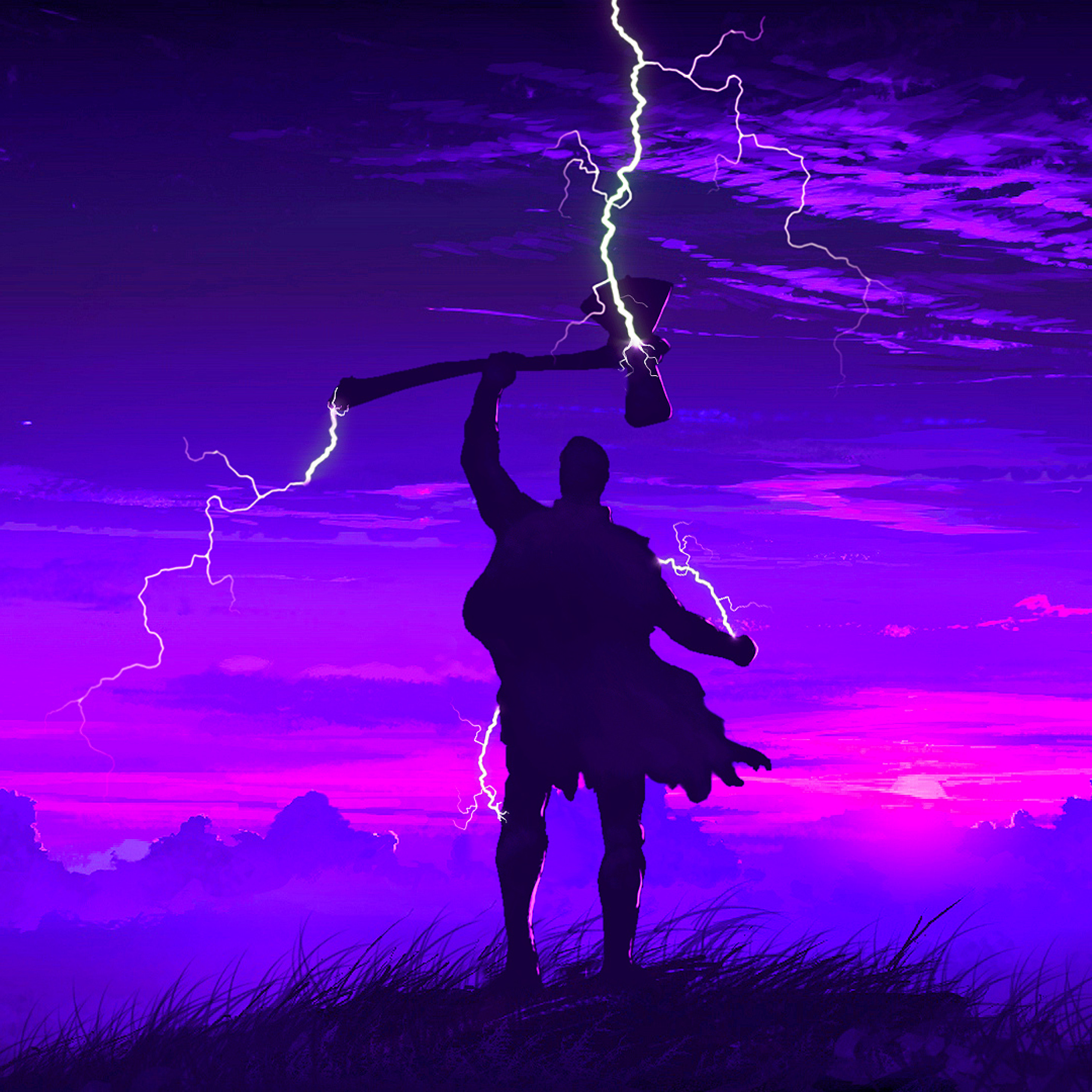 Thor End Game Art - HD Wallpaper 