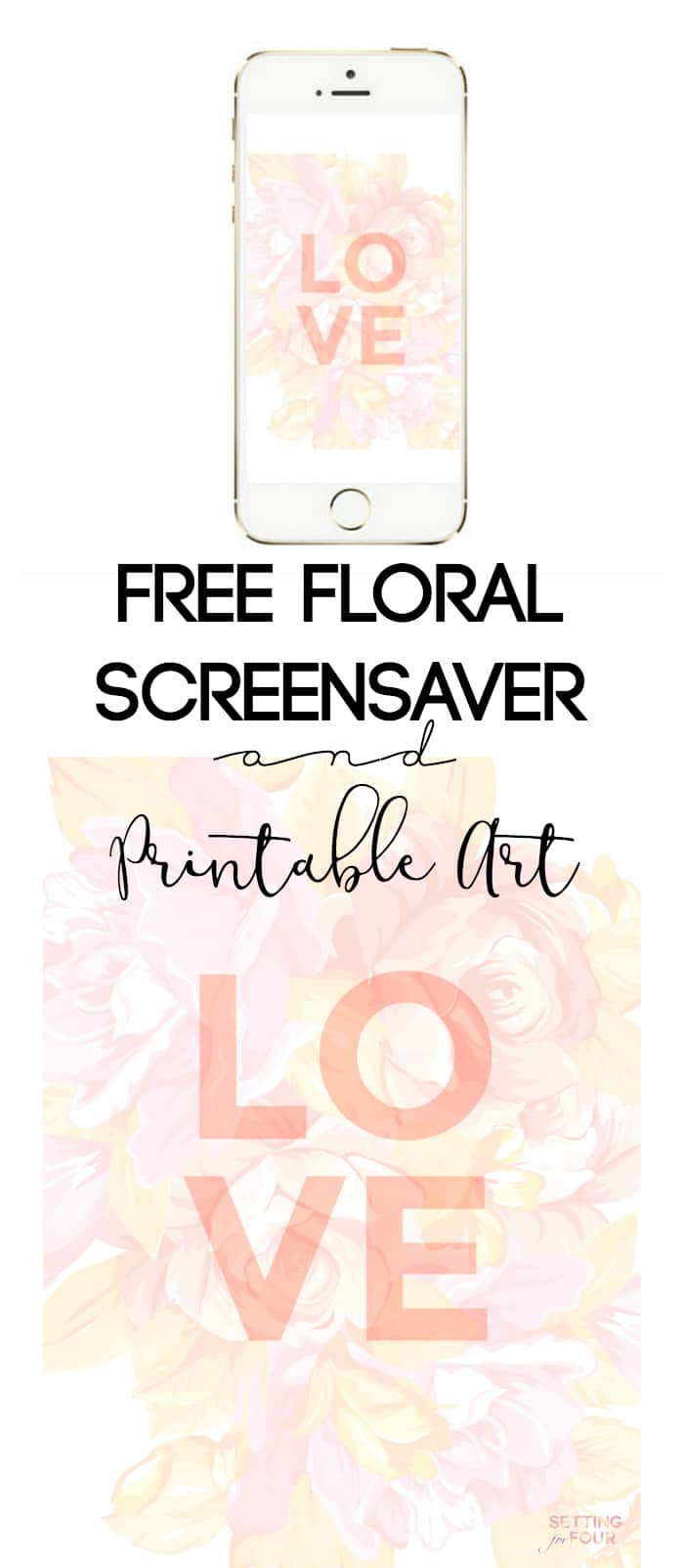 Get Your Free Floral Iphone, Ipad Wallpaper And Printable - HD Wallpaper 