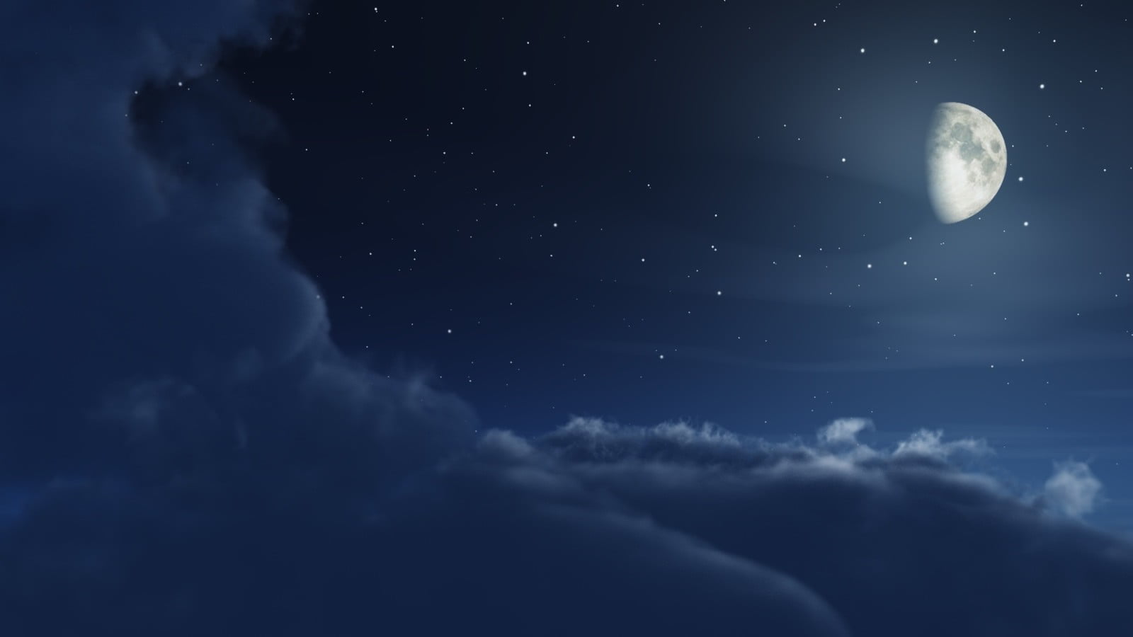 Night Clouds And Space - HD Wallpaper 