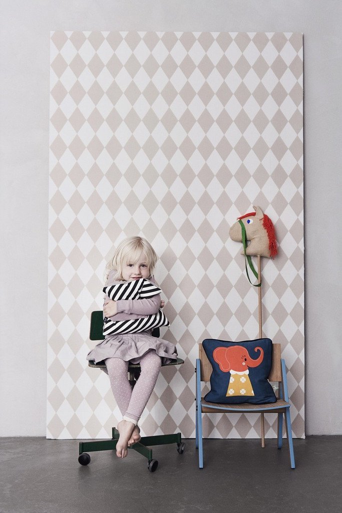 Harlequin Rose Wallpaper Ferm Living - HD Wallpaper 