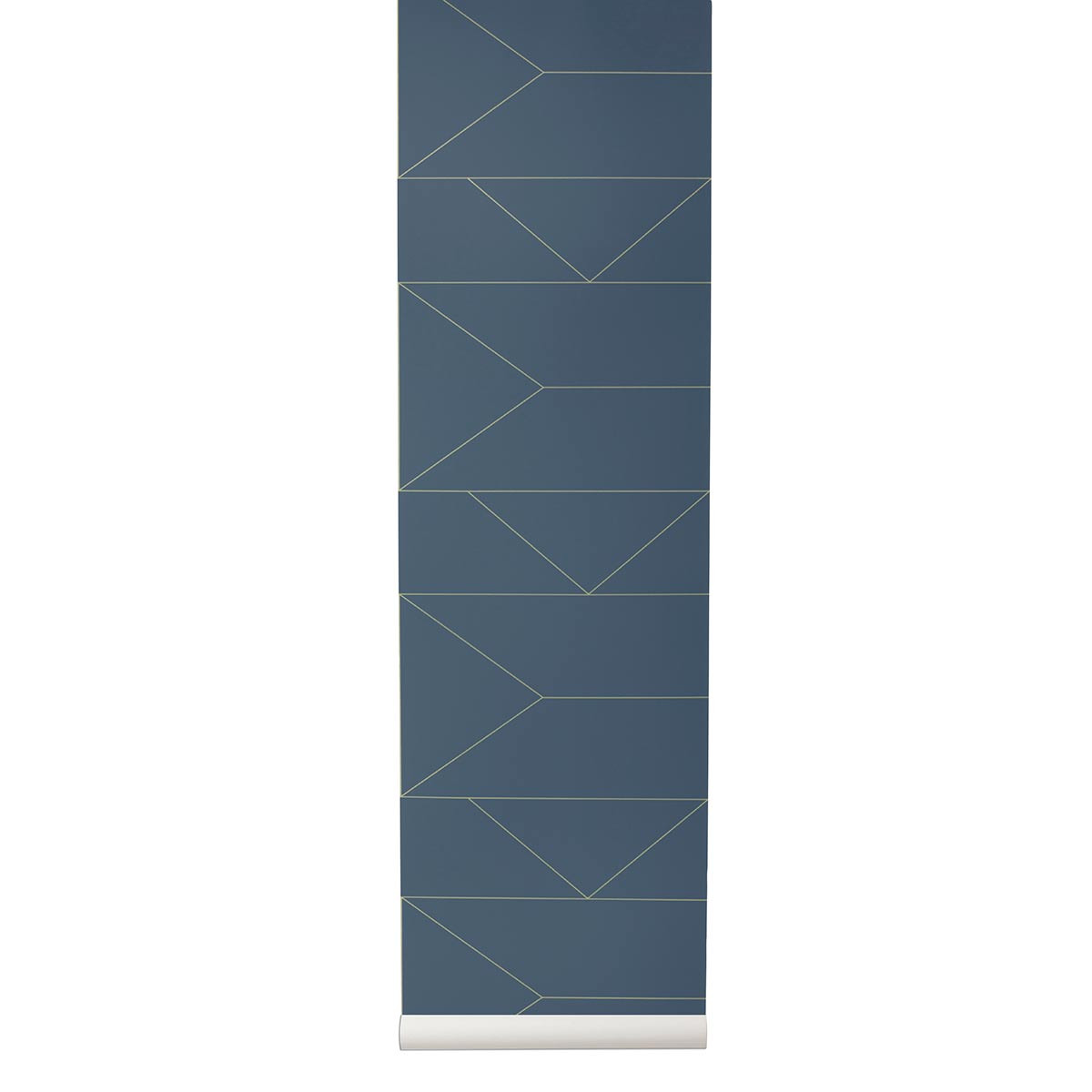 Ferm Living, Lines Wallpaper, Dark Blue At Dotmaison - Wallpaper - HD Wallpaper 