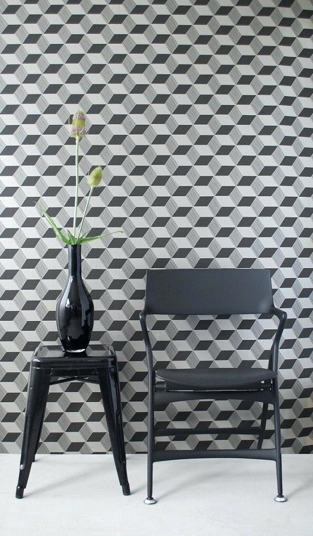 Living Geometric Wallpaper Squares Ferm Nz From - Modern Wallpapers From Scandinavian - HD Wallpaper 