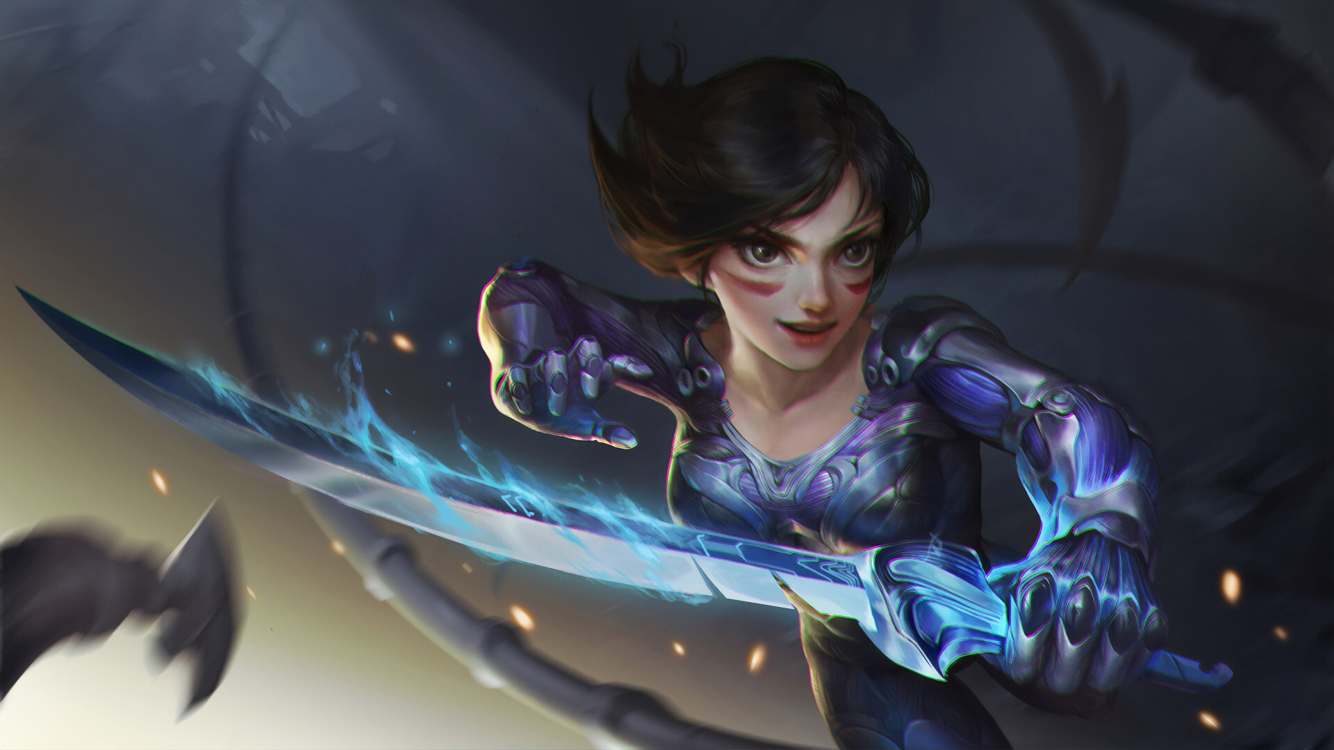Alita Battle Angel Art - HD Wallpaper 