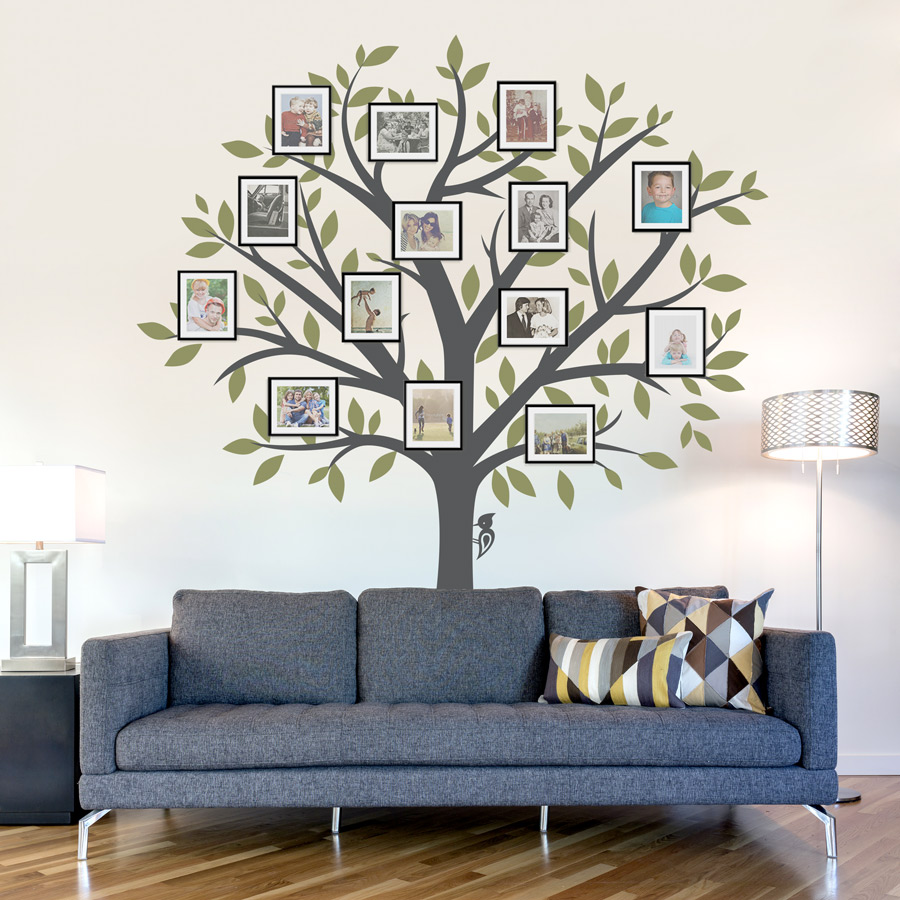 Large Family Tree Wall Decal - Family Tree Wall Decal - HD Wallpaper 