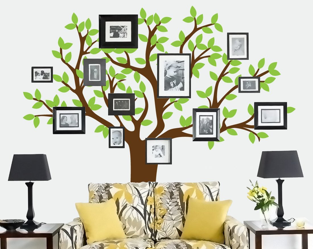Colorful Family Tree Wall Decal - Beautiful Family Tree Design Ideas - HD Wallpaper 