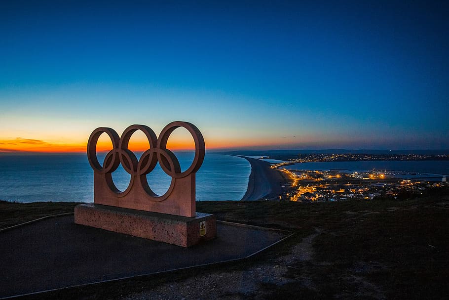 Olympic Logo Landscape - HD Wallpaper 