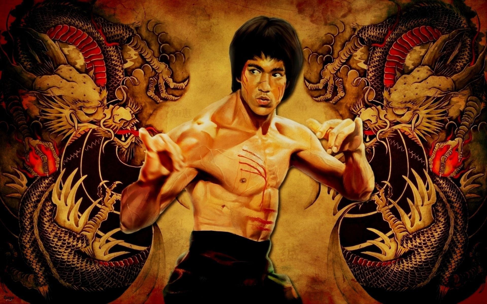 Dragon Wallpaper Bruce Lee - HD Wallpaper 