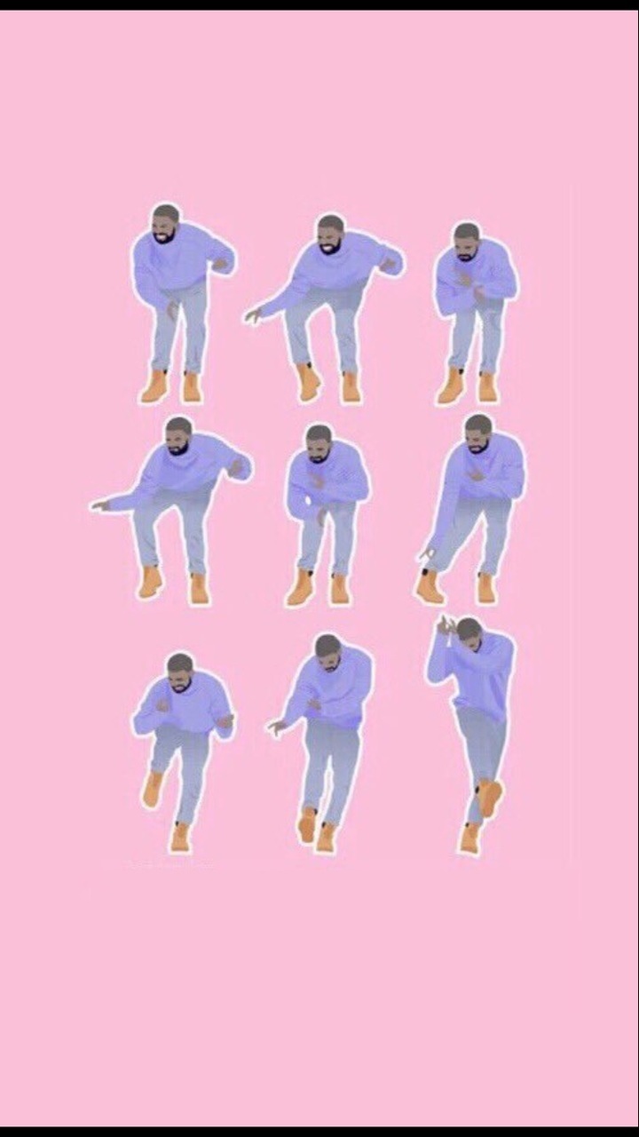 Drake, Wallpaper, And Pink Image - Drake Hotline Bling On Iphone - HD Wallpaper 