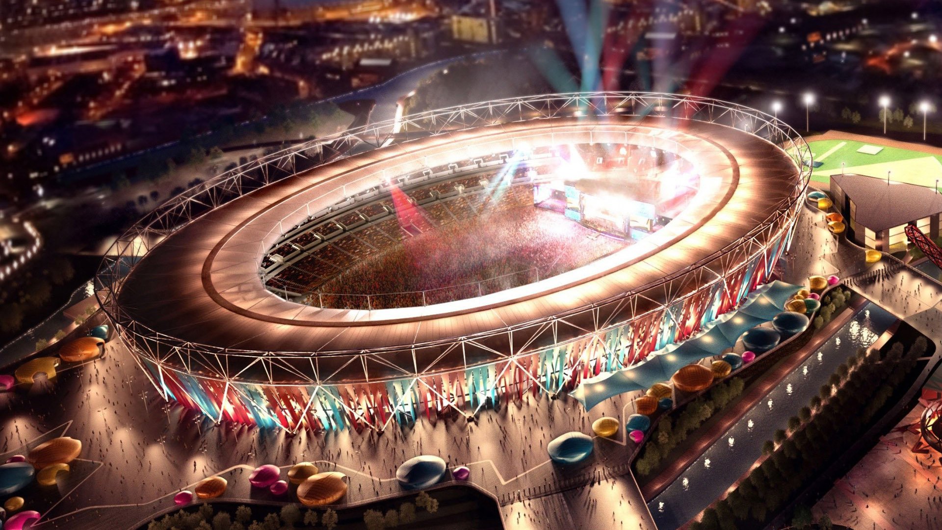 Olympic Stadium Wallpaper - Olympic Stadium Wallpaper 4k - HD Wallpaper 