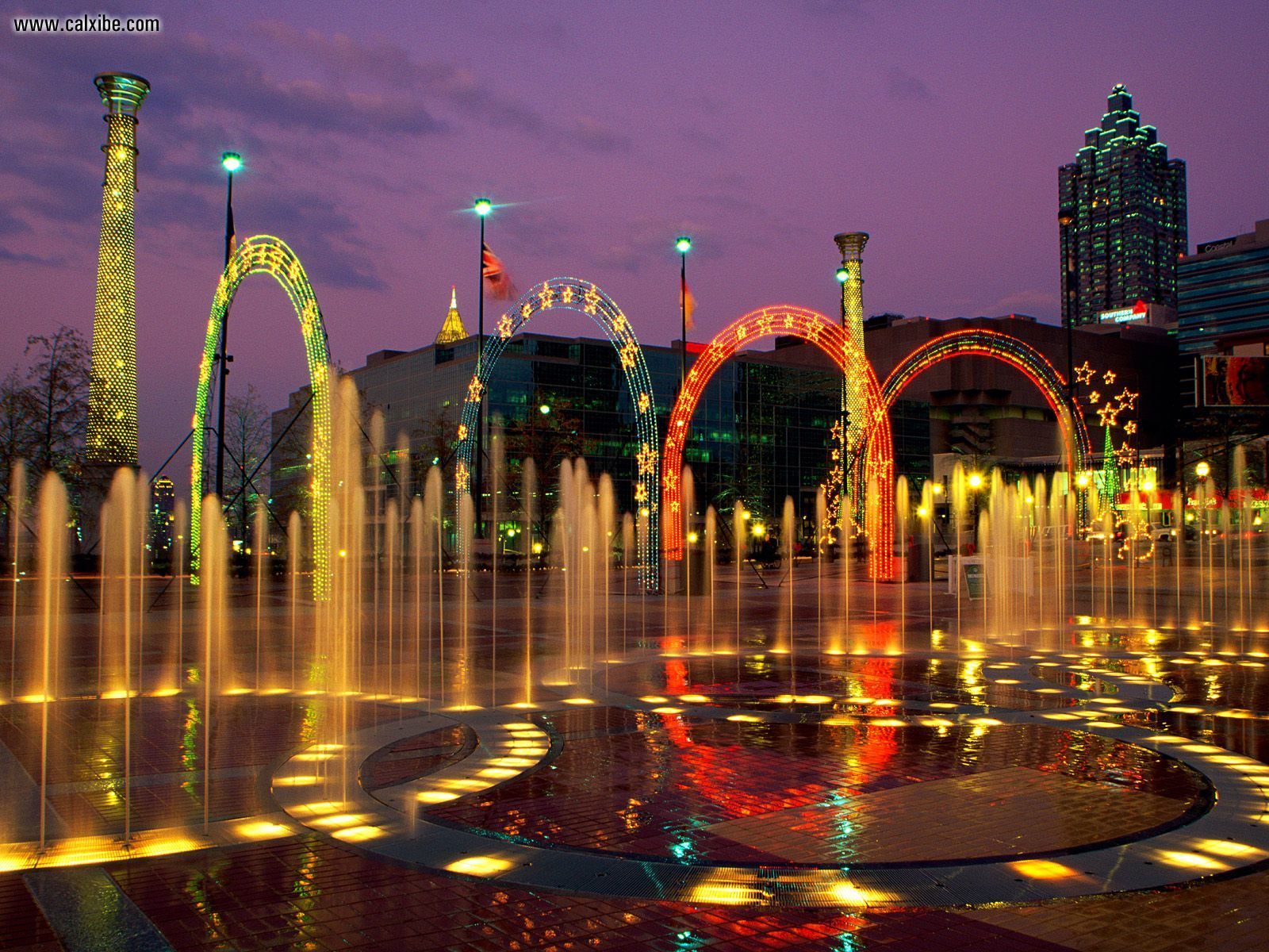 Atlanta Georgia Centennial Olympic Park - HD Wallpaper 