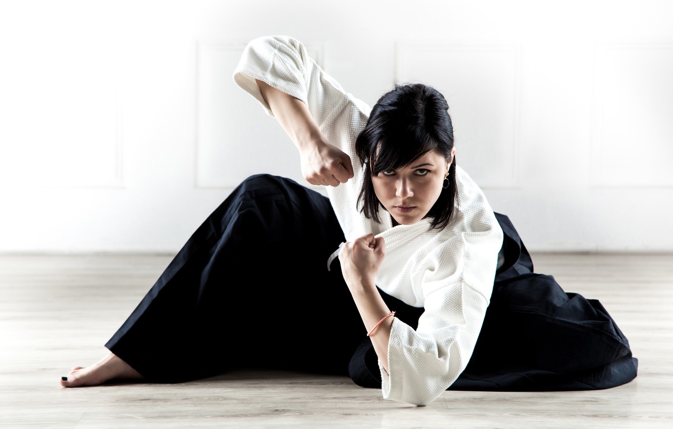 Photo Wallpaper Sport, Woman, Kimono, Beautiful, Athlete, - Aikido Girl - HD Wallpaper 