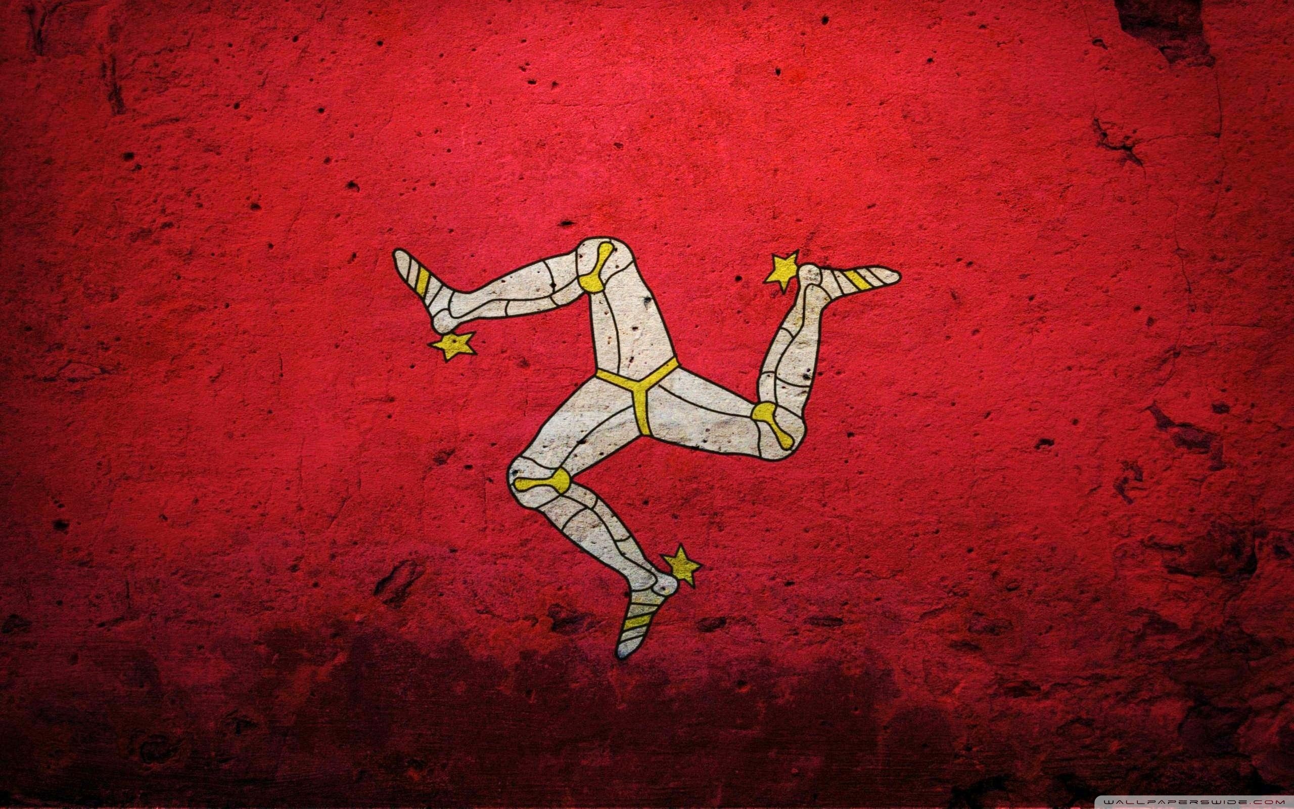 Isle Of Man Flag - HD Wallpaper 