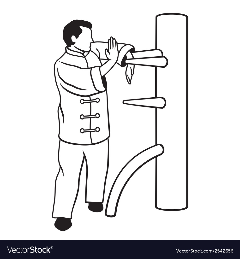 Wing Chun Vector - HD Wallpaper 