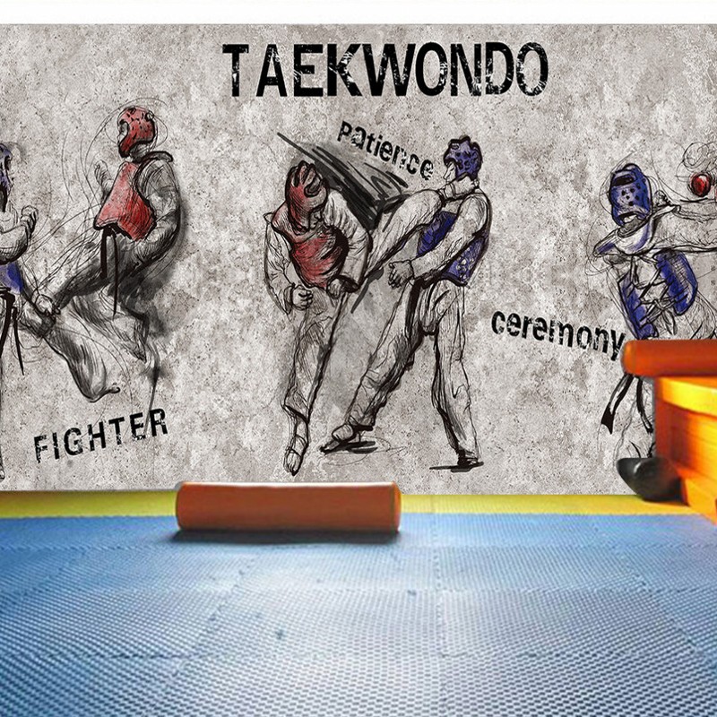 Parede 3d Academia Arte Marcial - HD Wallpaper 