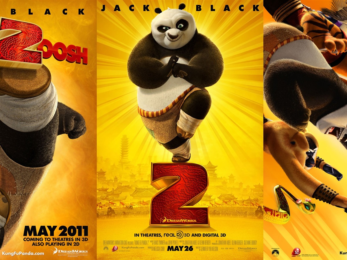 Kung Fu Panda 2 Poster - HD Wallpaper 