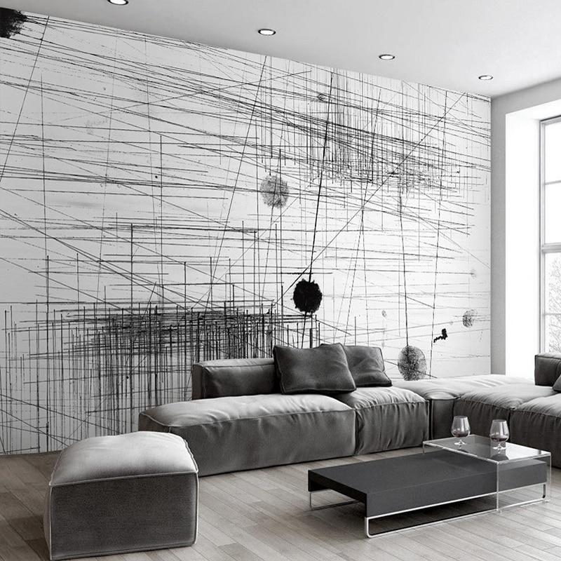 Black And White Striped Deco - HD Wallpaper 