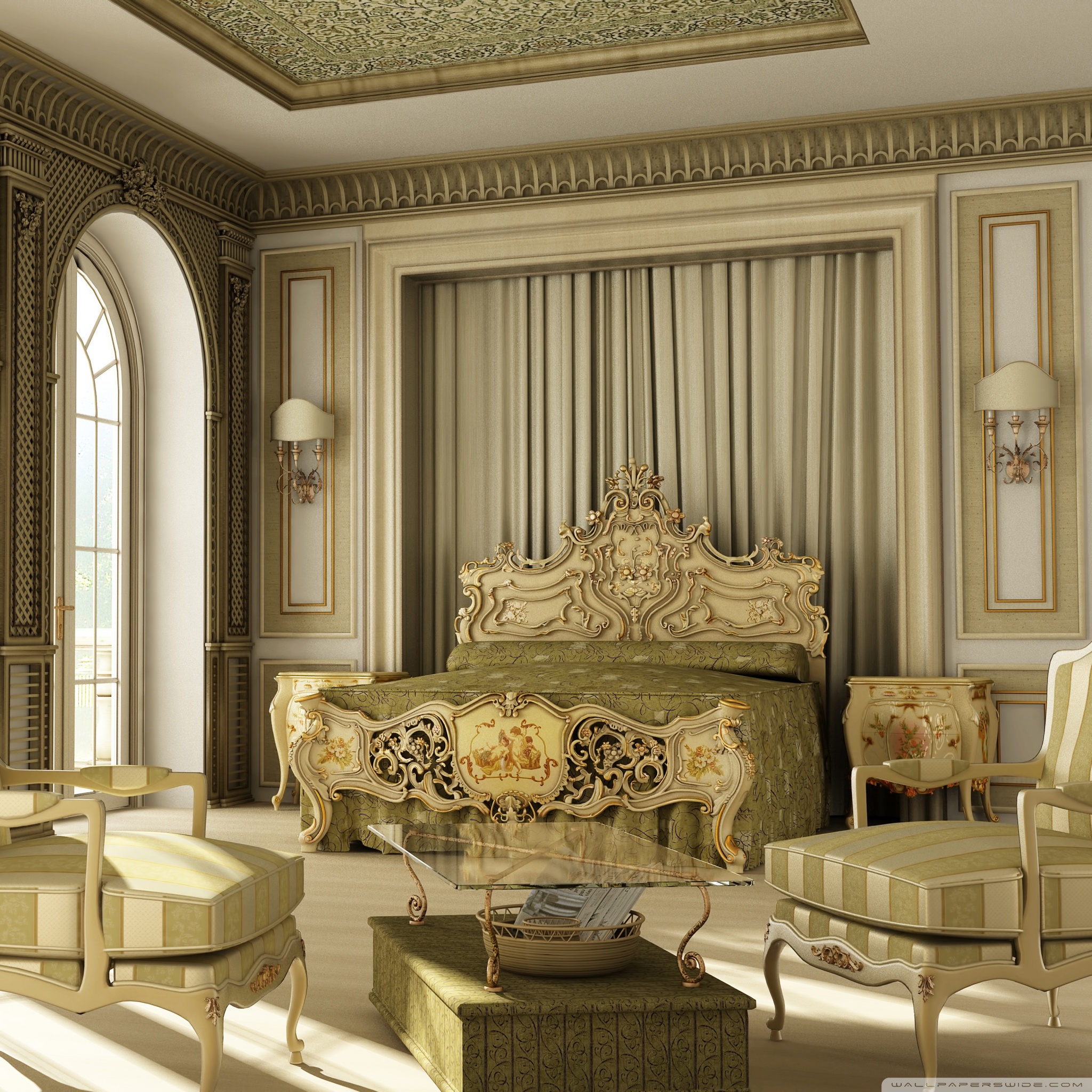 Classic Victorian Interior Design - HD Wallpaper 