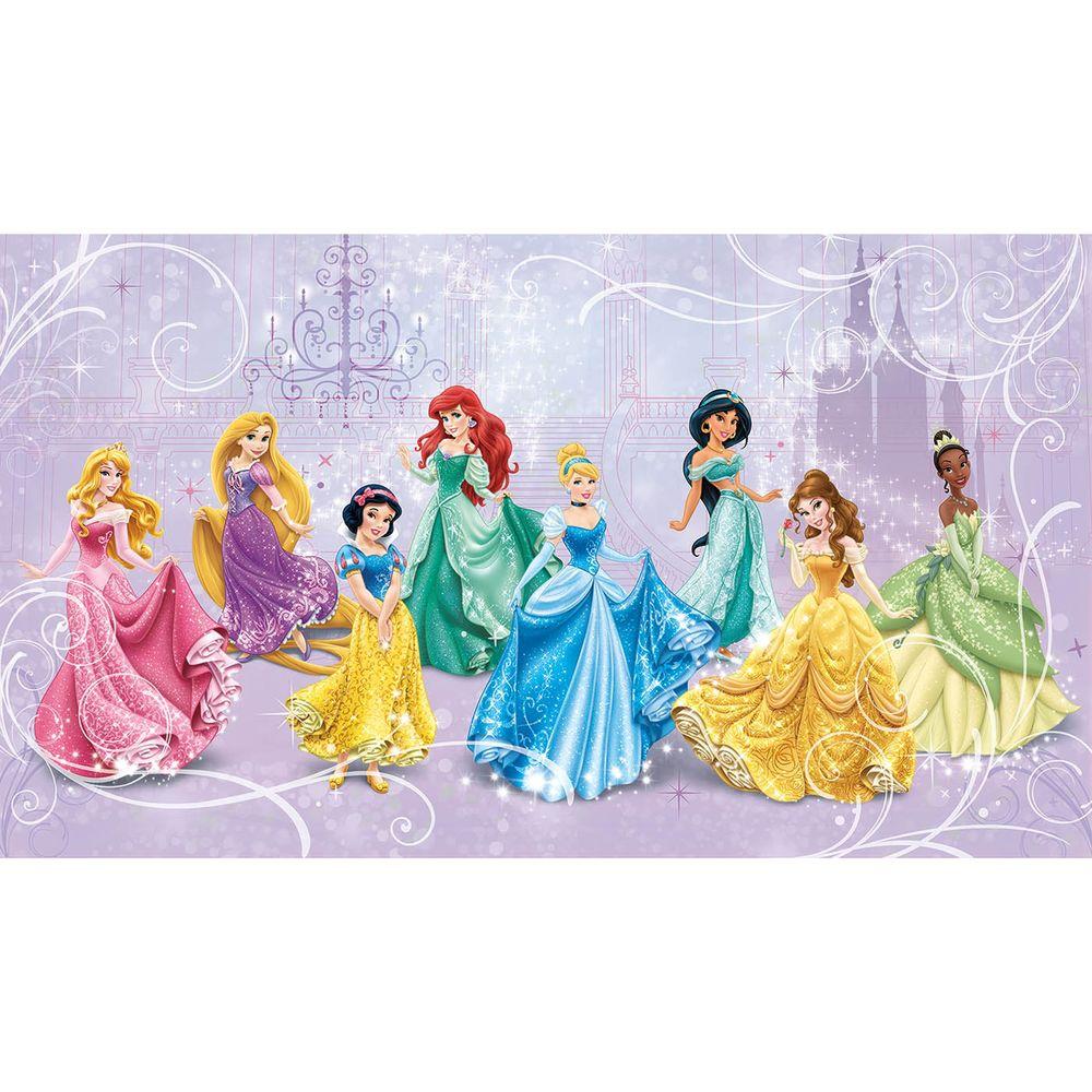 Mural With All Disney Princesses - HD Wallpaper 