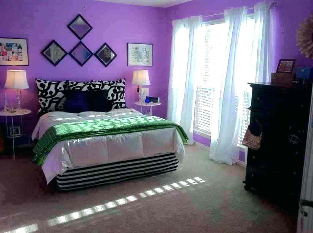 Purple Bedroom Wall Colors - HD Wallpaper 