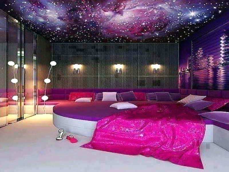 Galaxy Bedroom Wallpaper Galaxy Wallpaper For Bedroom - Best Girl Bedrooms Ever - HD Wallpaper 