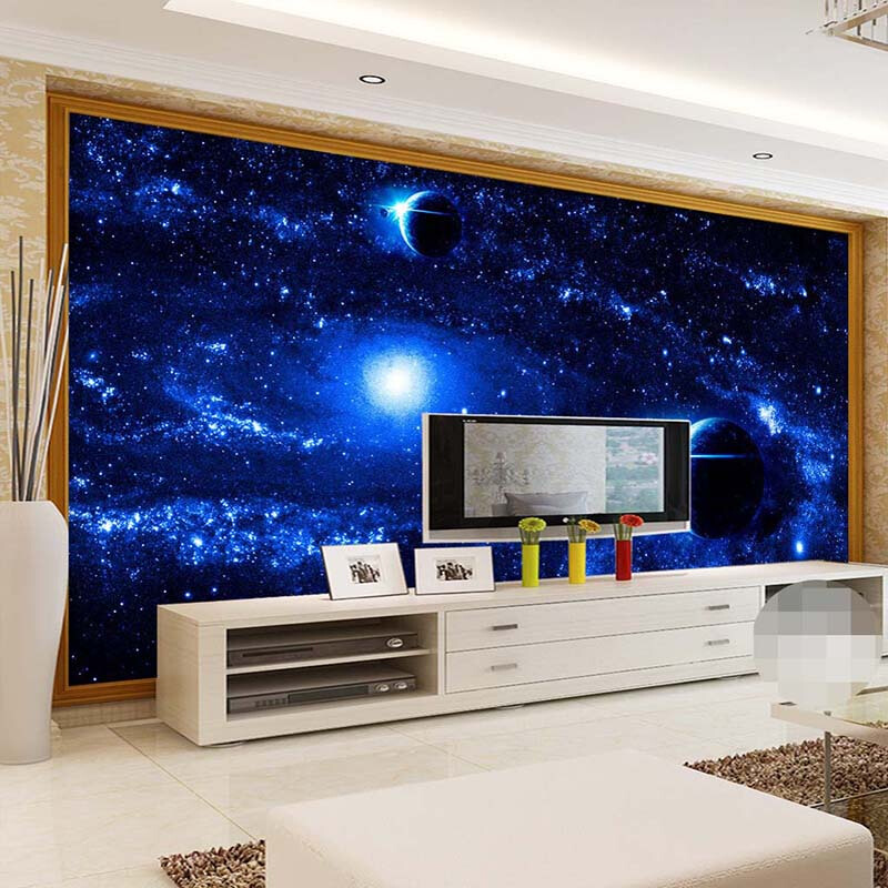 Galaxy Wall Tv - HD Wallpaper 