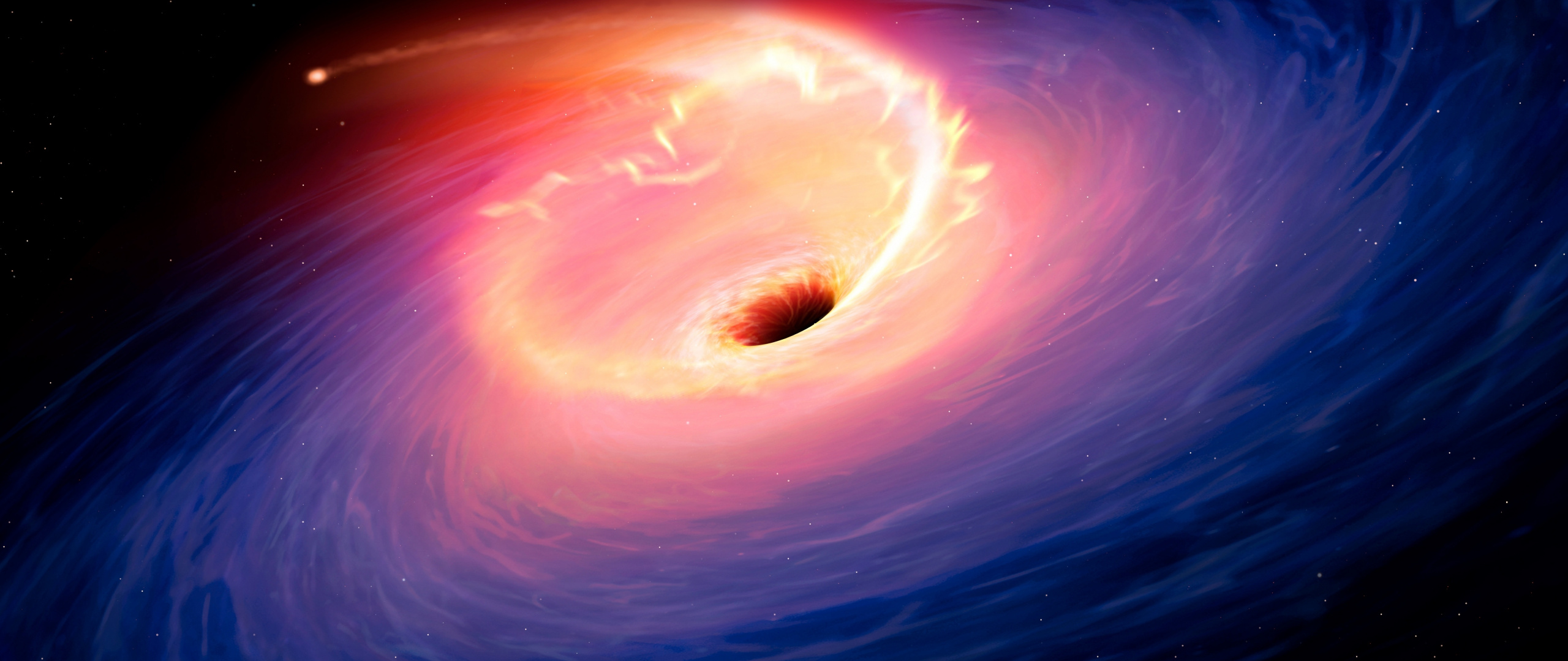 Black Hole, Space, Clouds, Swirl, Art, Wallpaper - Black Hole - HD Wallpaper 
