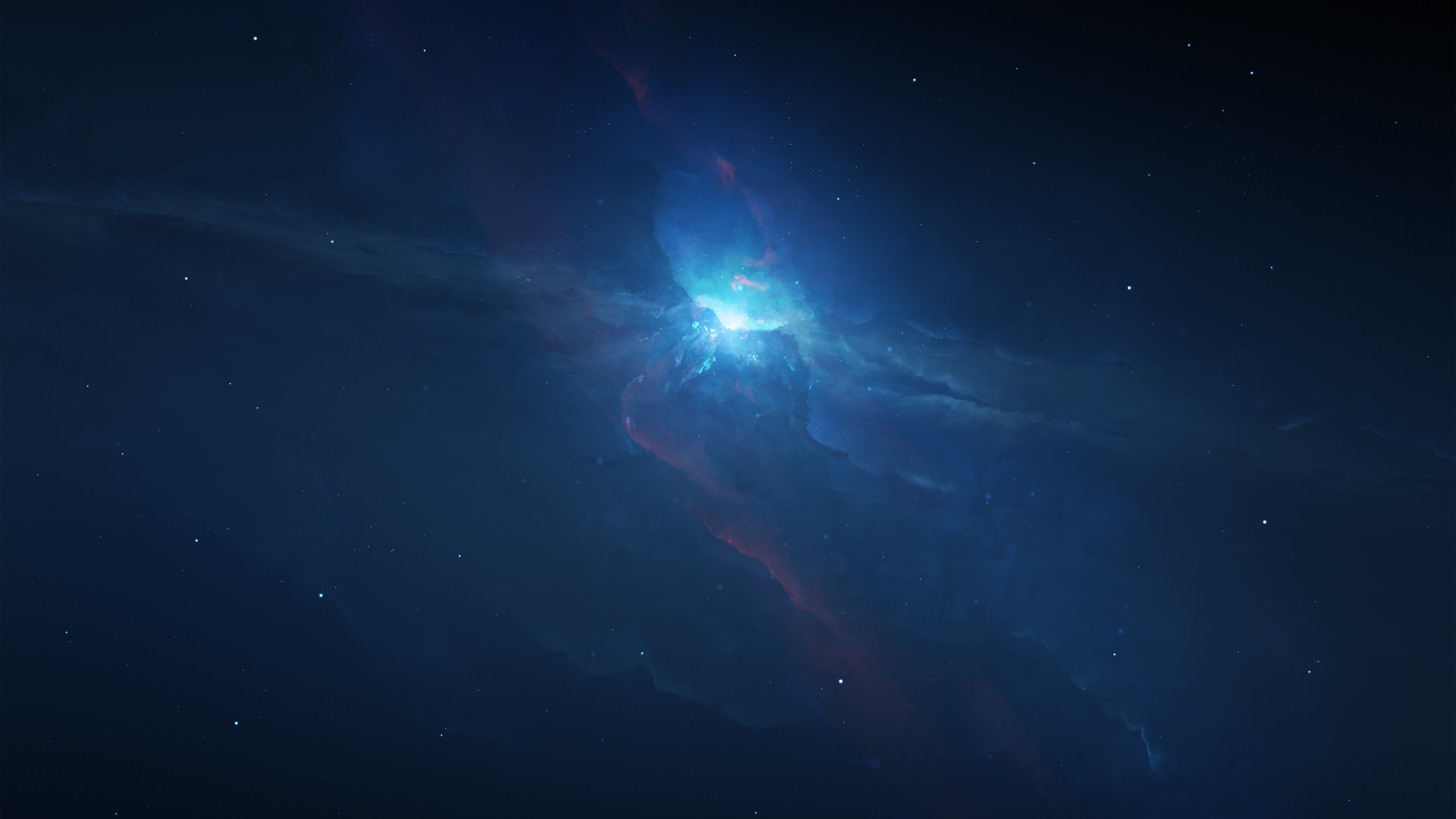 Wallpaper Beautiful Space, Nebula, Universe, Blue - Fond D Écran Laink - HD Wallpaper 