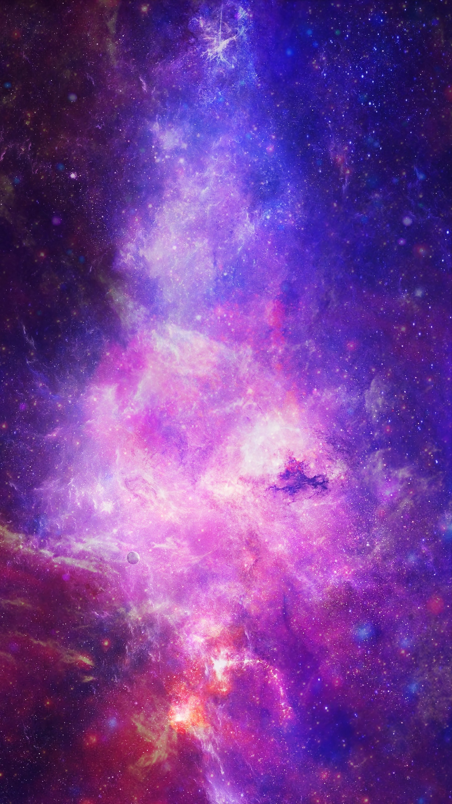 Wallpaper Space, Nebula, Galaxy, Stars, Bright, Saturated - Nokia 3.1 Galaxy Case - HD Wallpaper 