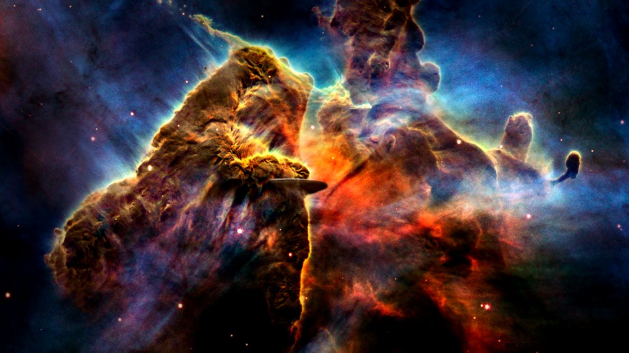 Outer Space Nebulae Gas Cloud - Hubble - HD Wallpaper 