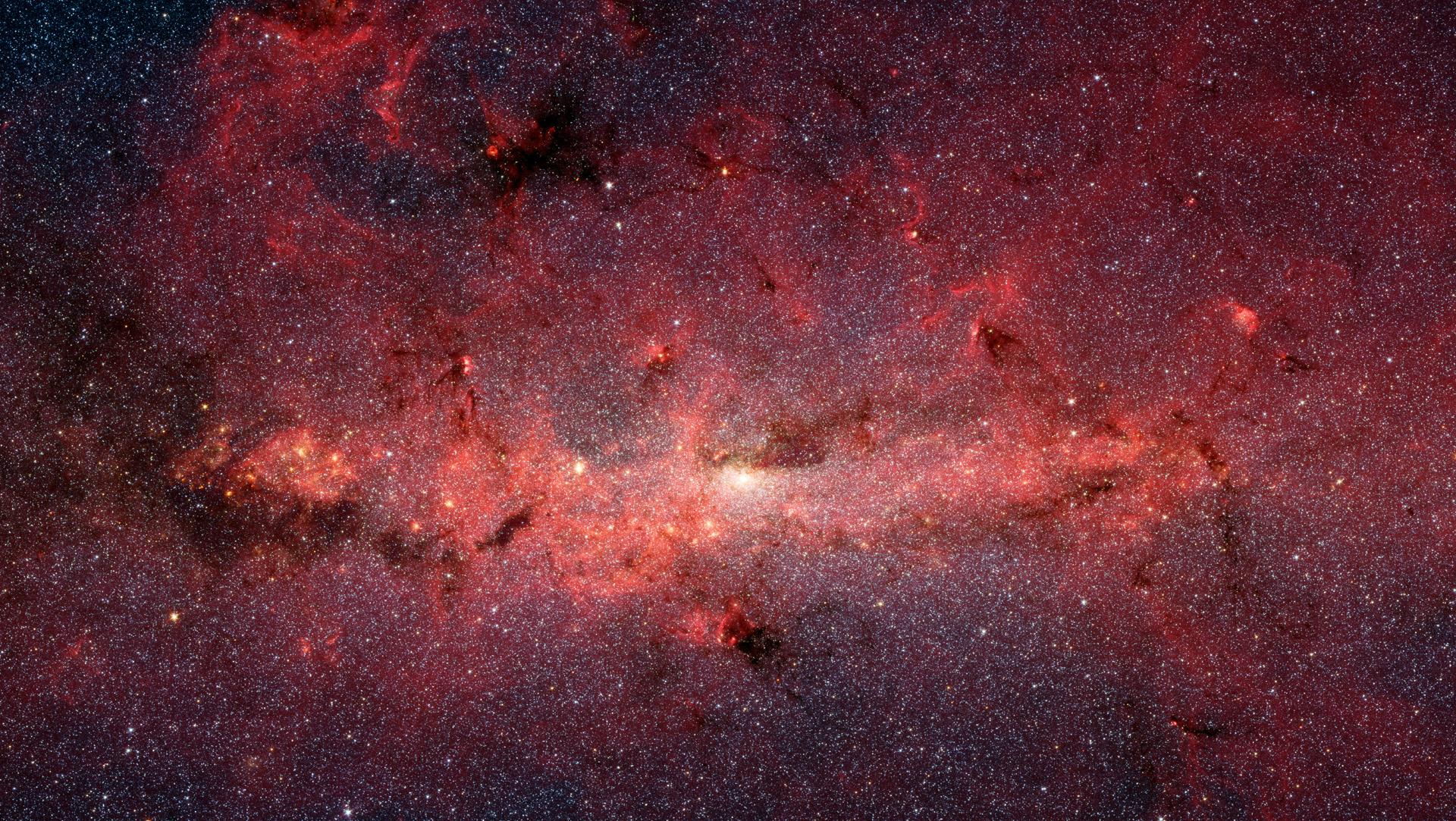 Red Milky Way Galaxy - HD Wallpaper 