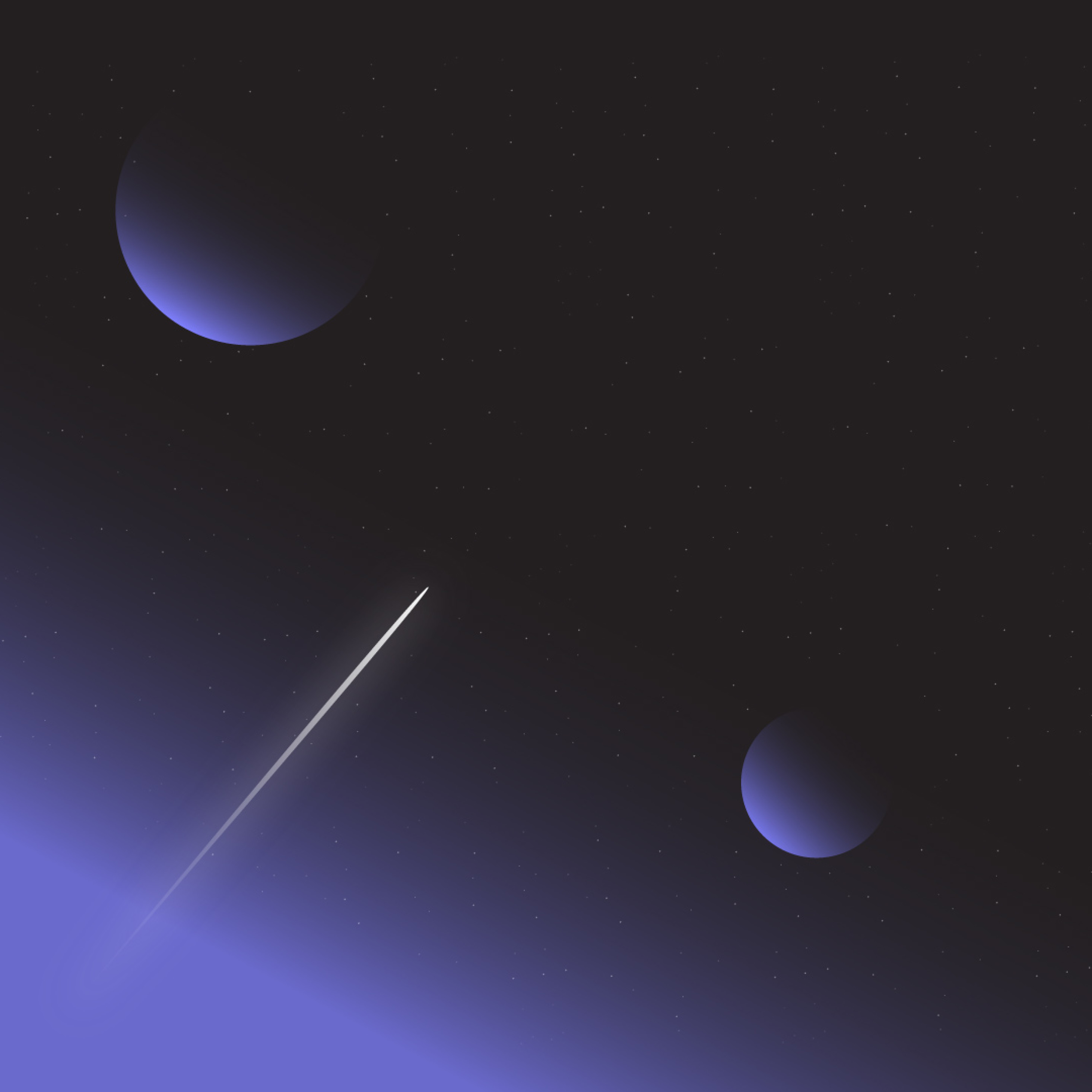 Minimal Space Art - HD Wallpaper 