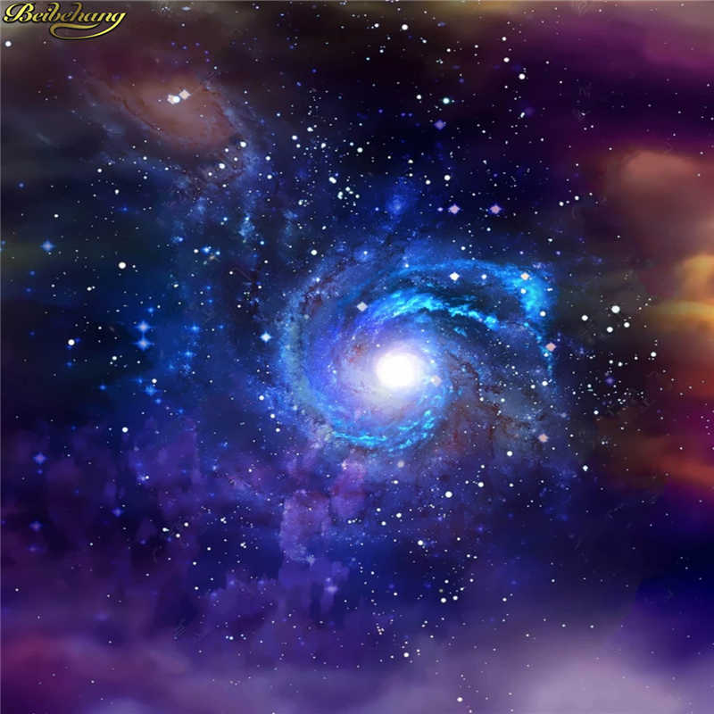 Beibehang 3d Wallpaper Starry Galaxy Universe Night - Milky Way - HD Wallpaper 