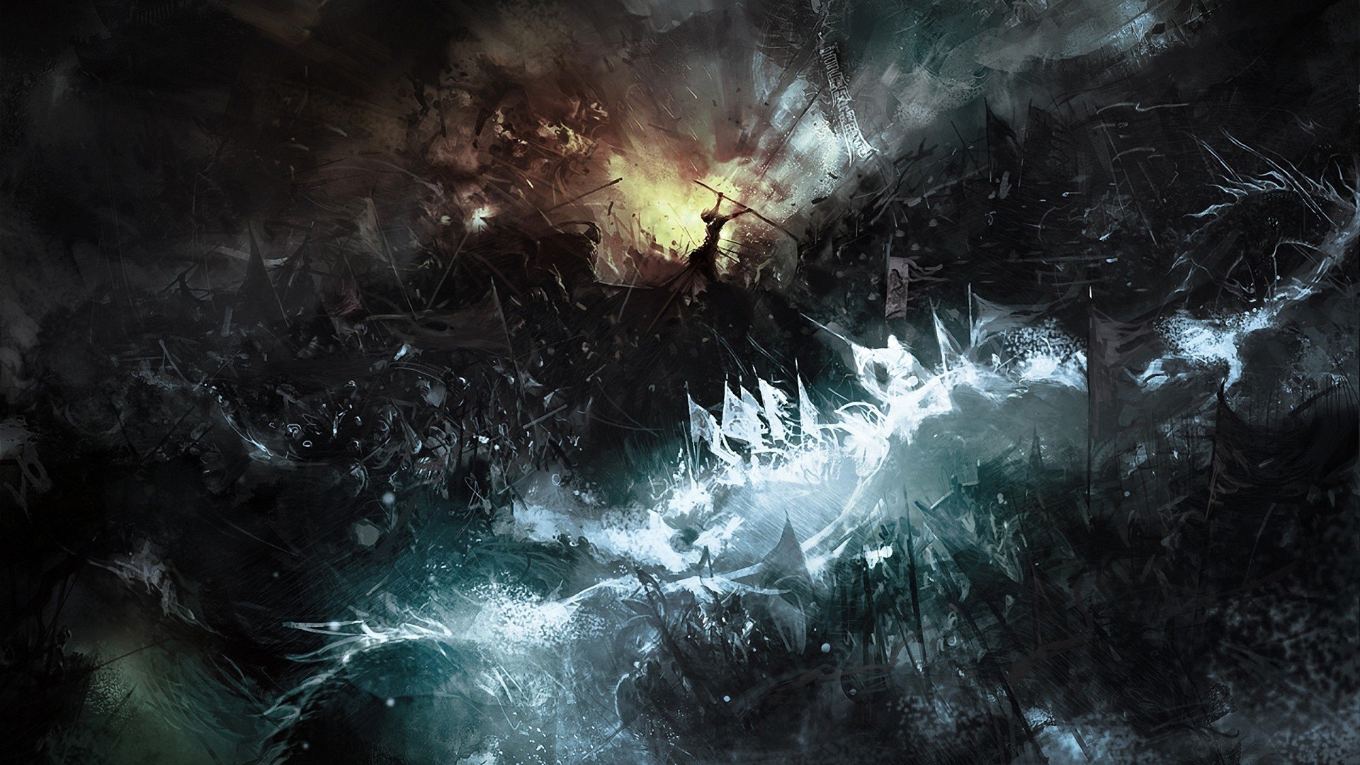 Epic Battle Art - HD Wallpaper 