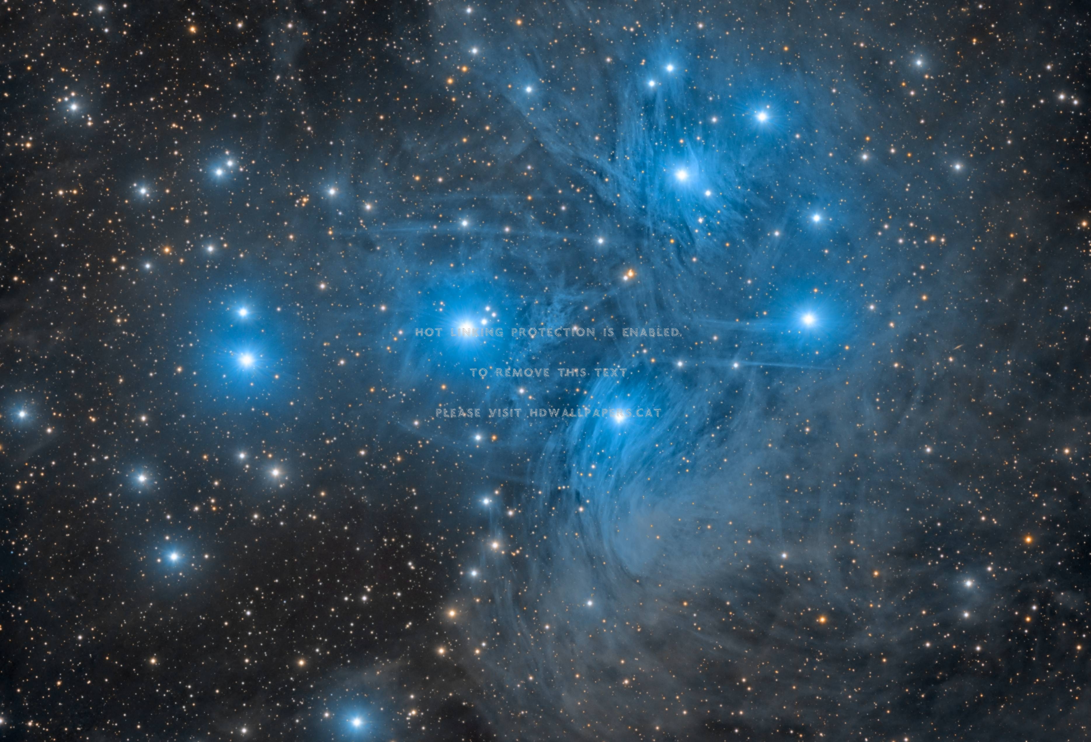 M45 The Pleiades Star Cluster Cool Galaxy - Pleiades - HD Wallpaper 