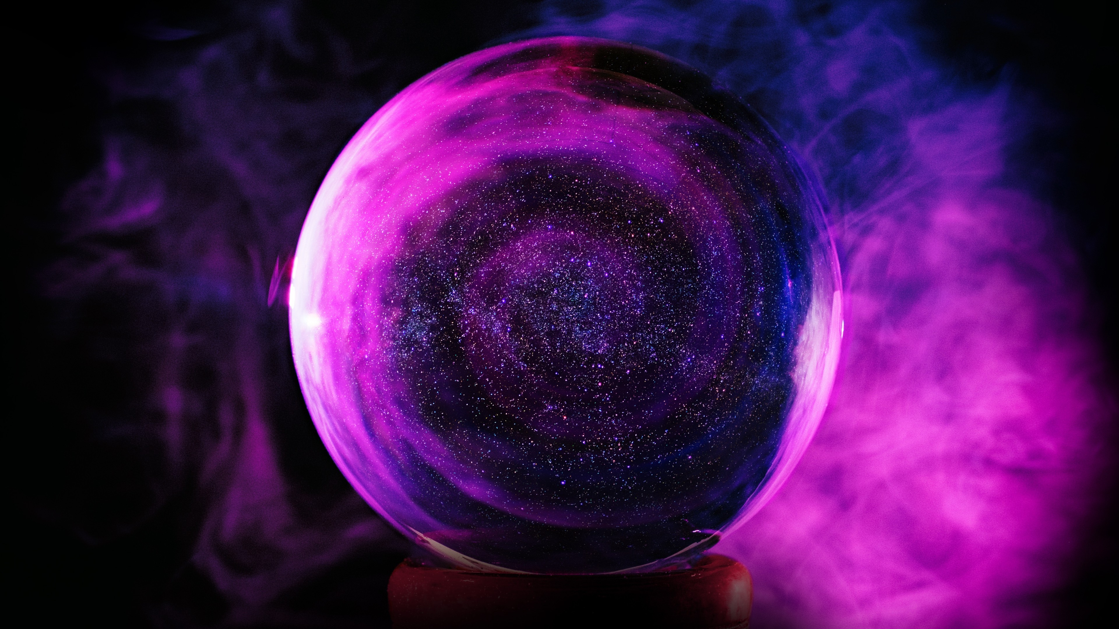 Neon Ball, Stars, Galaxy, Purple - 1080p Neon Wallpaper Hd - HD Wallpaper 