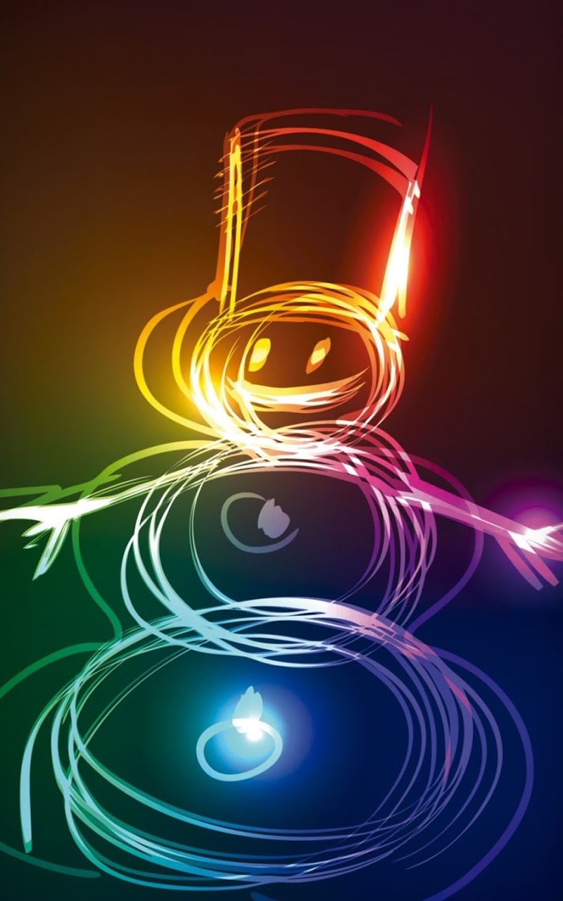 Neon Snowman Galaxy Note Hd Wallpaper - 4k Wallpaper Neon 4k - HD Wallpaper 