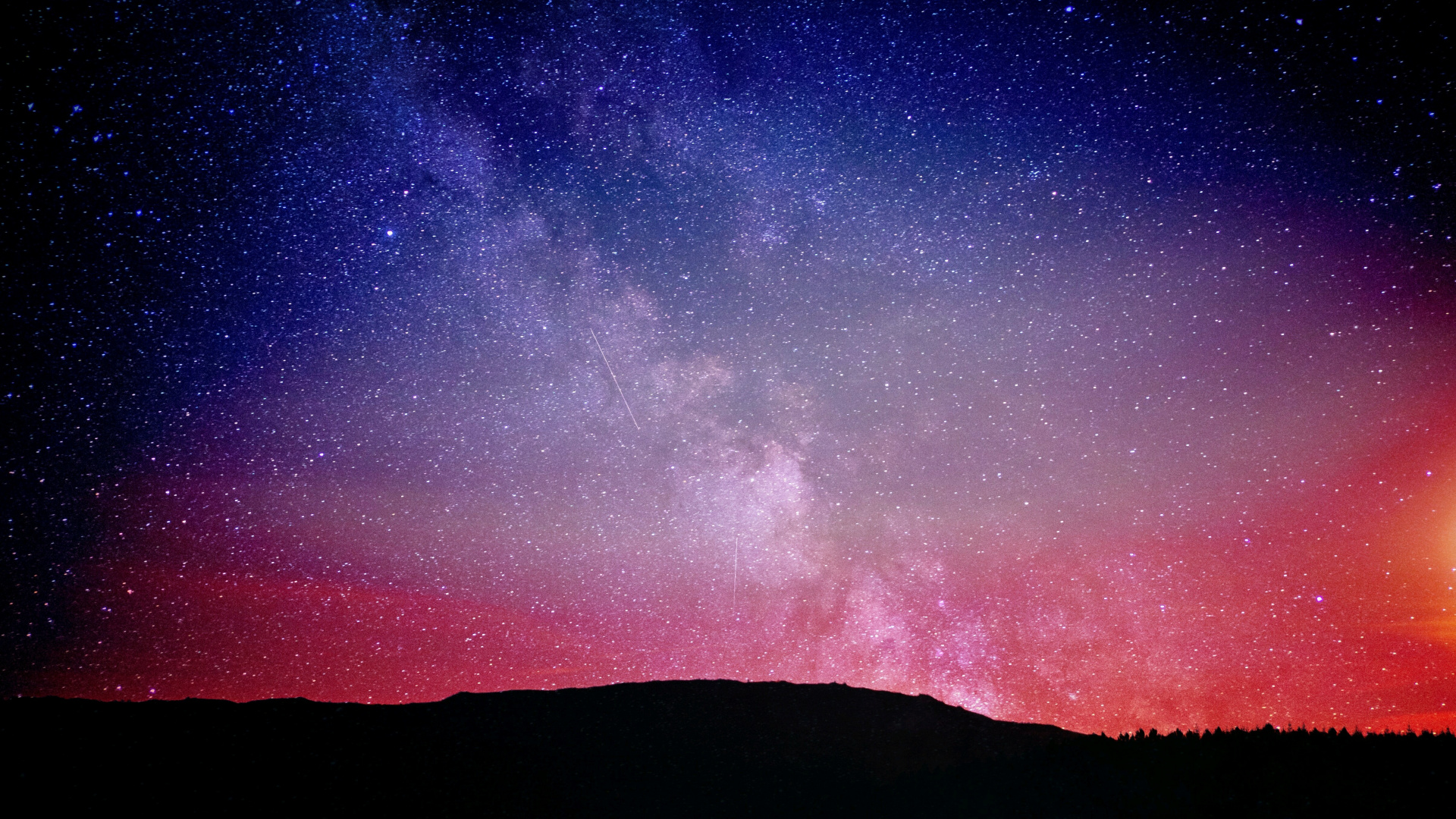 Night, Milky Way, Sky, Constellations, Colorful, Wallpaper - Night Sky 1080p - HD Wallpaper 