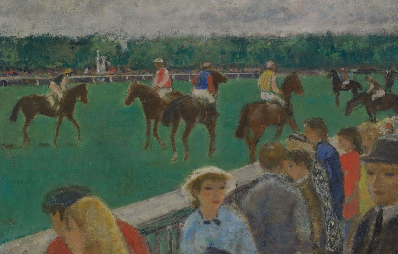 Photo Wallpaper Picture, Horse, Riders, The Audience, - François Gall - HD Wallpaper 