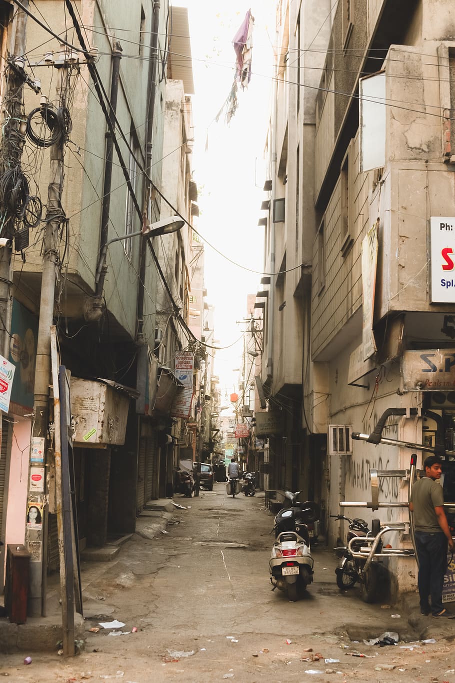 India, New Delhi, Building, Narrow, Congested, Old, - HD Wallpaper 