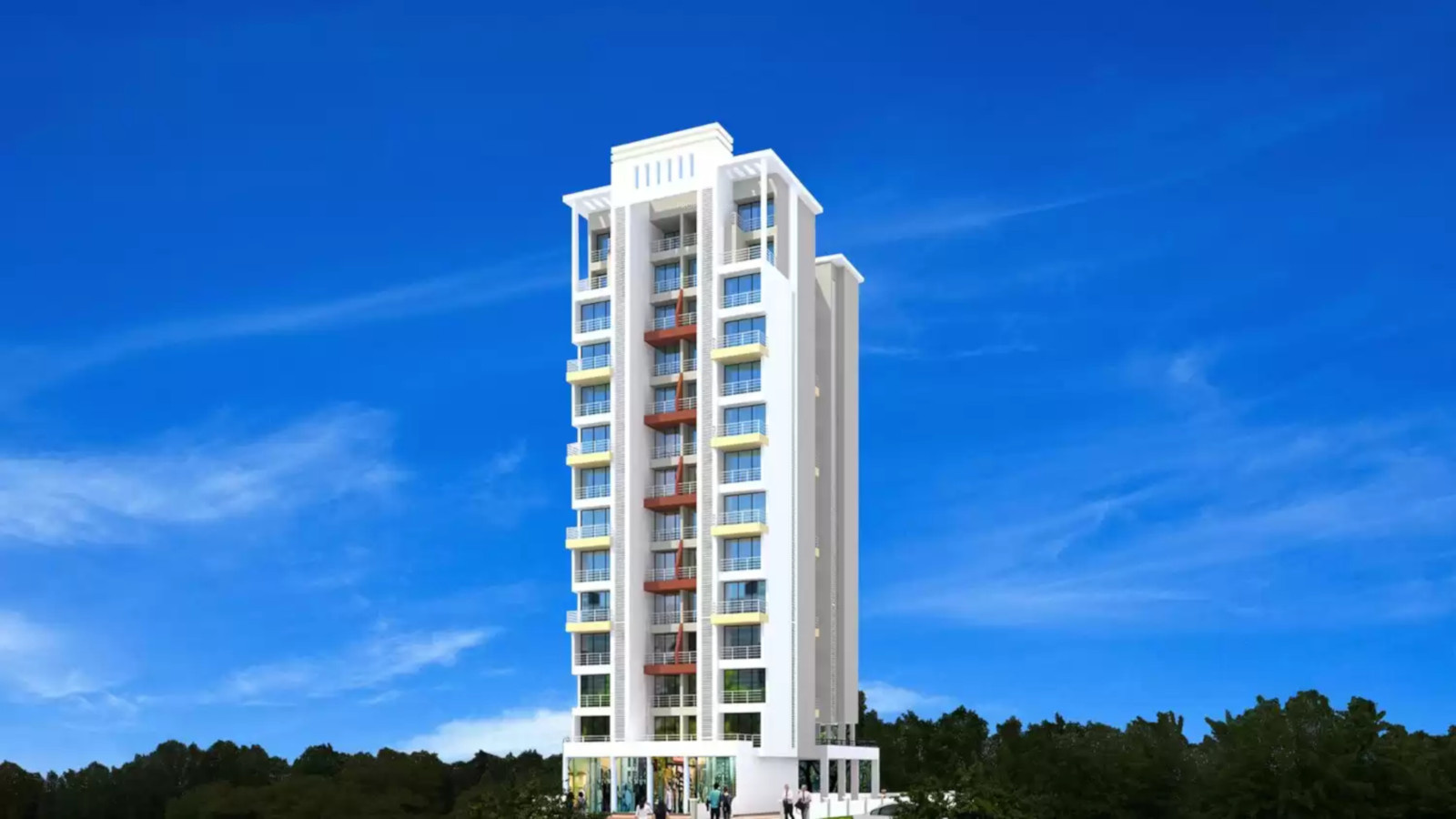 Krishna Sarang Symphony Elevation - Penthouse Apartment - HD Wallpaper 