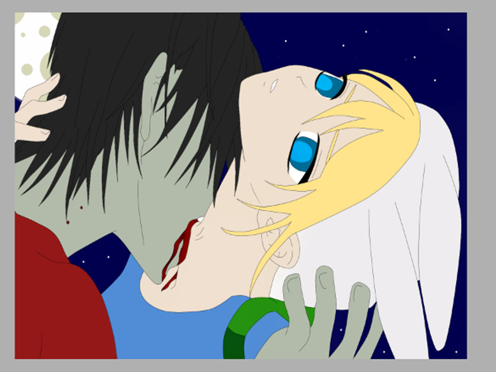 Marshall X Fionna Bite - HD Wallpaper 