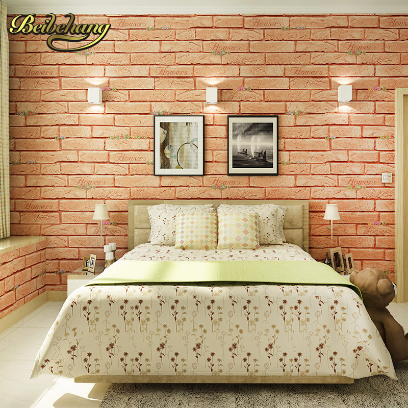 Beibehang Wall Paper Pune Vintage Yellow Brick Paved - Bedroom - HD Wallpaper 