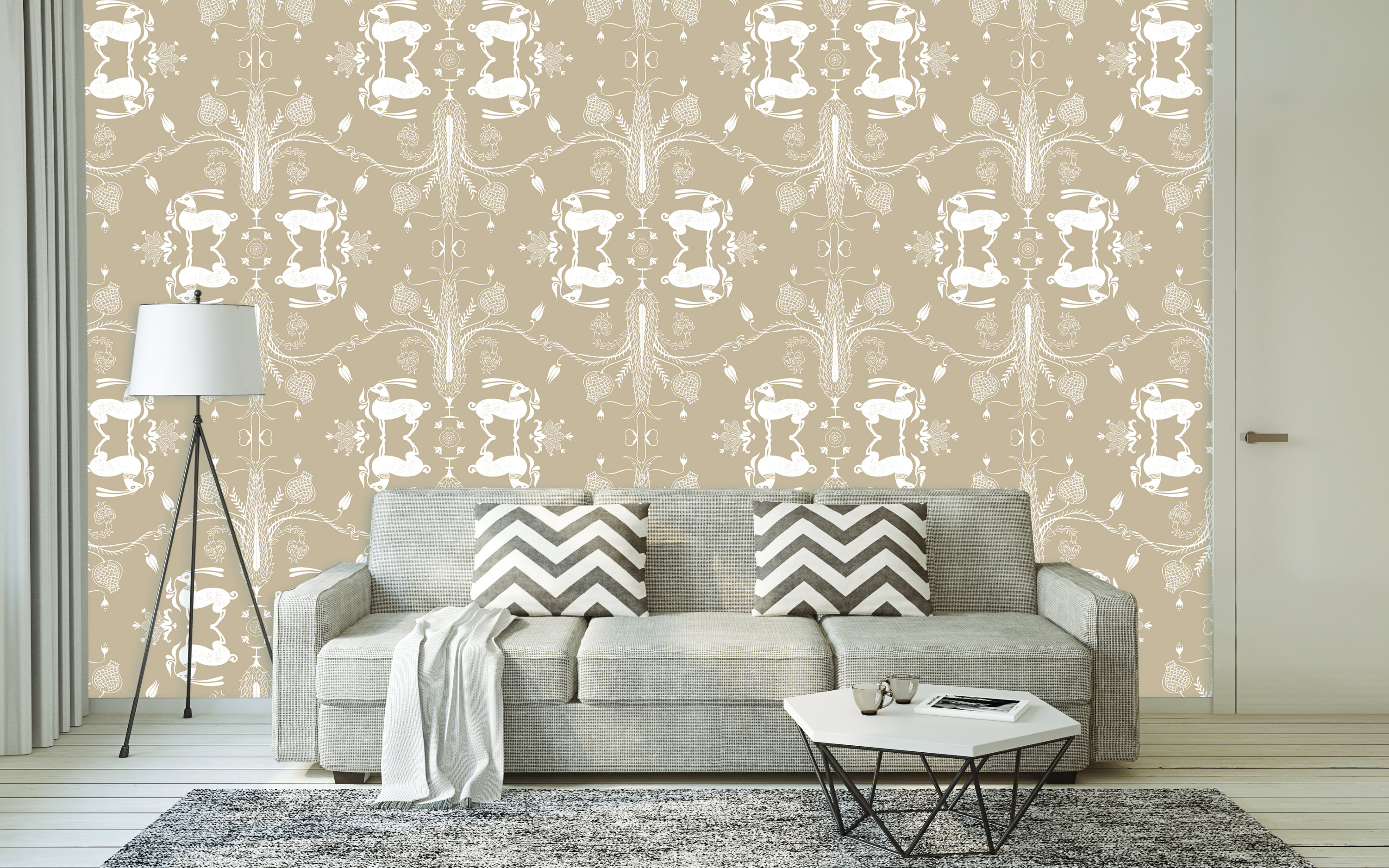 Andy Warhol Flowers Blue Framed - HD Wallpaper 