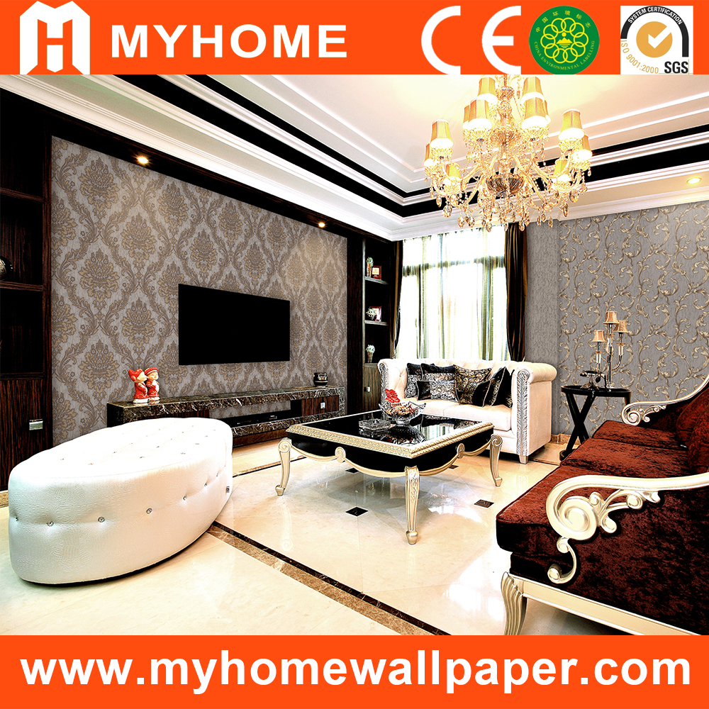 Living Room 3d Wallpaper Tv Background Vinyl Doha Wallpaper - Vinyl Wallpaper For Tv Background - HD Wallpaper 