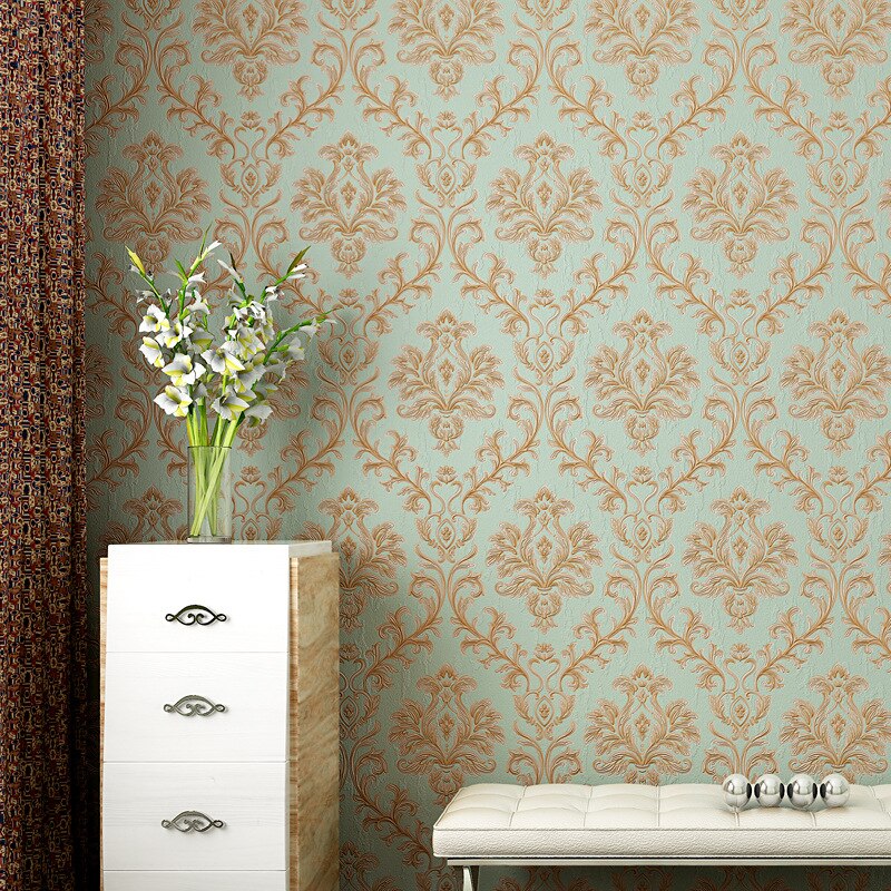 Floral Wallpaper Living Room Vintage - HD Wallpaper 