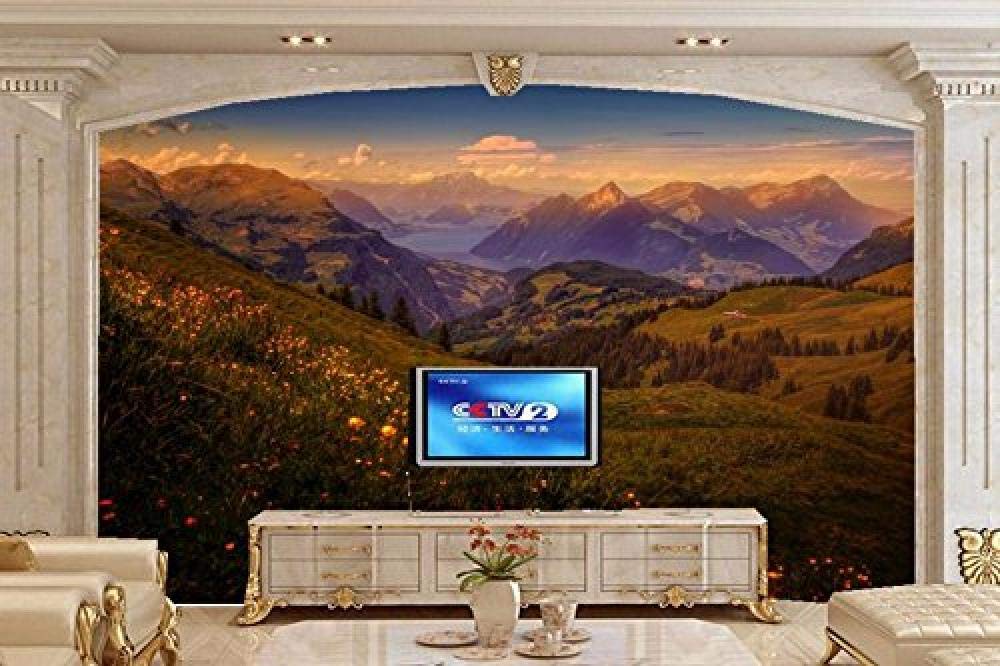 Carta Parati Montagne Lago Como - HD Wallpaper 