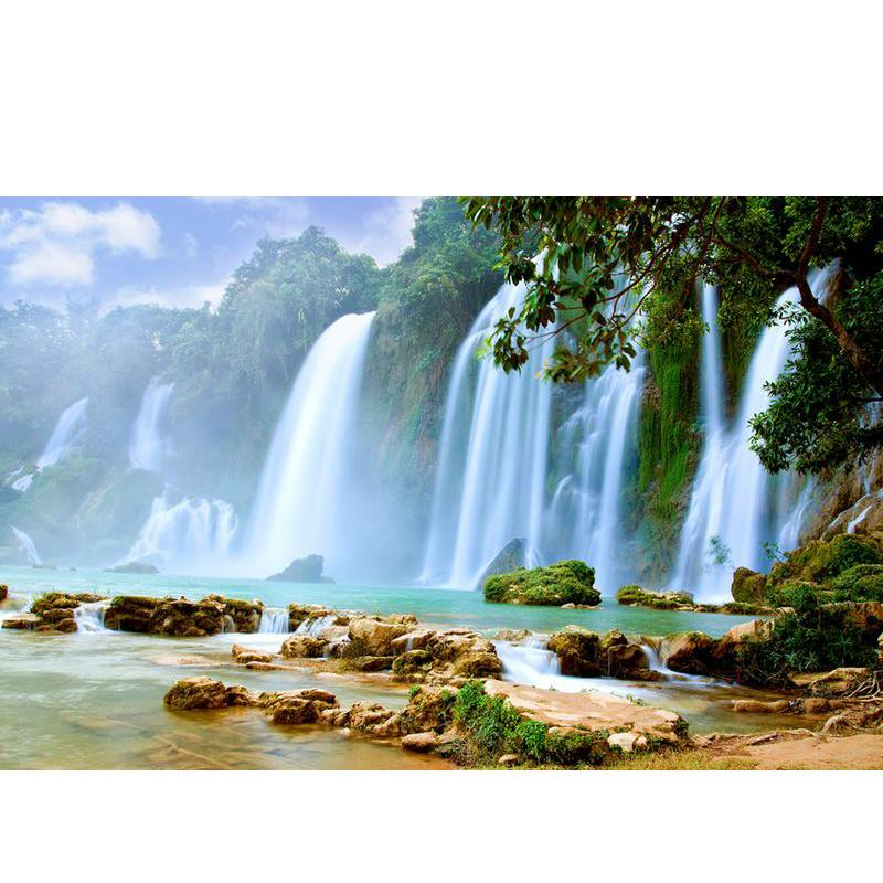 Waterfall Wall Mural - Wodospady Wietnam - HD Wallpaper 